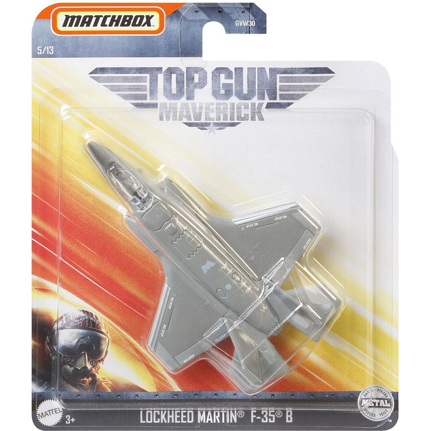 Игрушка Matchbox Top Gun Транспорт воздушный Локхид Мартин F-35 GVW35 GVW30 - фото 2