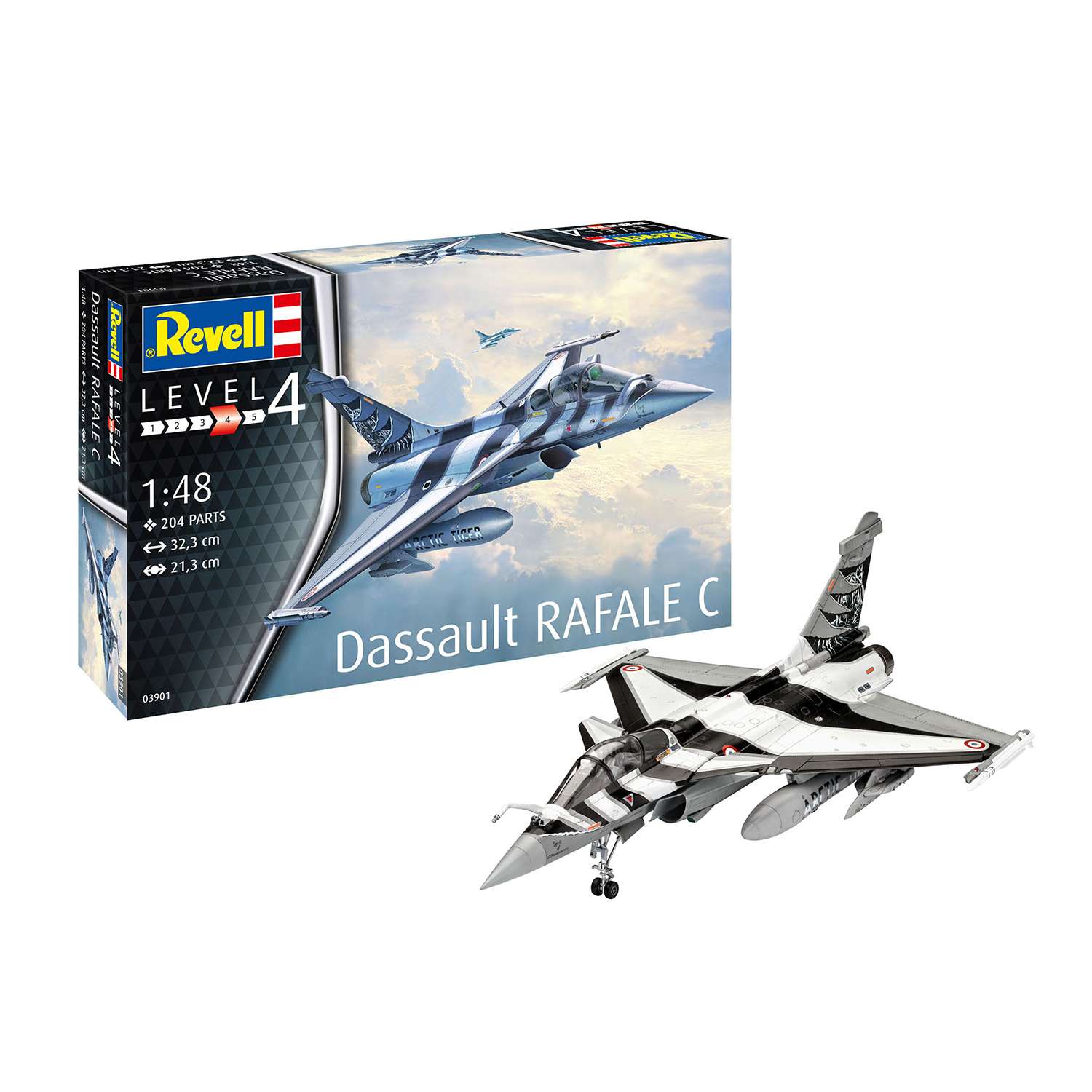 Сборная модель Revell Многоцелевой истребитель Dassault Rafale C 03901 - фото 1