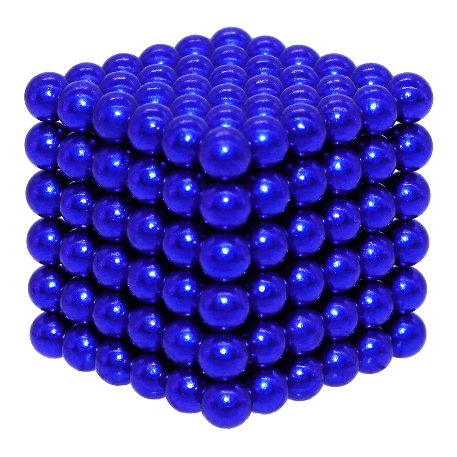 Головоломка магнитная Magnetic Cube синий неокуб 216 элементов - фото 6