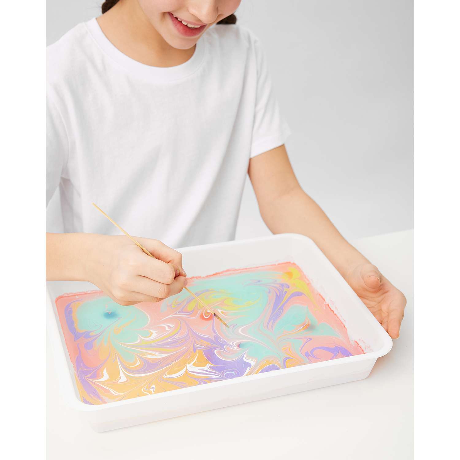 Набор для рисования на воде Attivio Краски Эбру 7цветов А4 Э01 - фото 9
