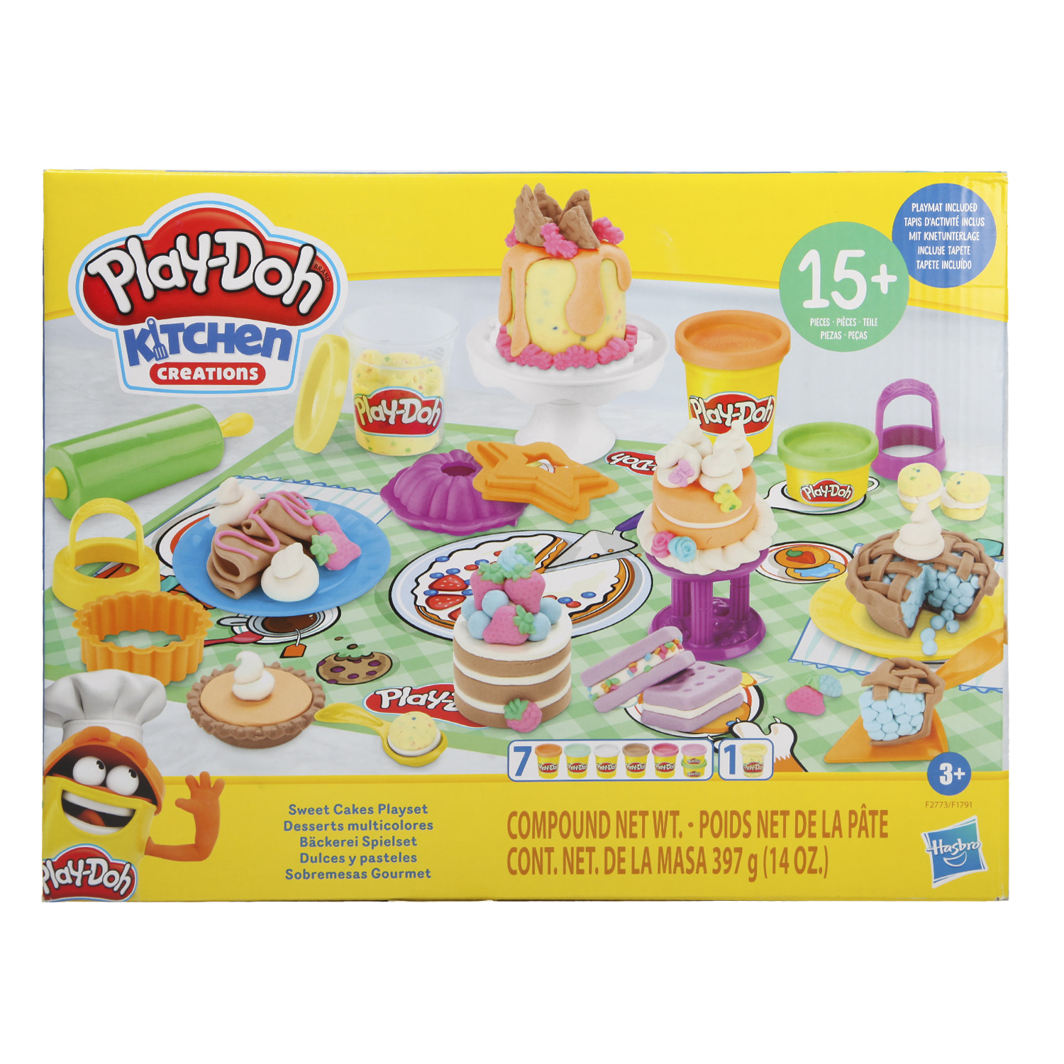 Набор игровой Play-Doh Сладкие тортики F2773 - фото 1