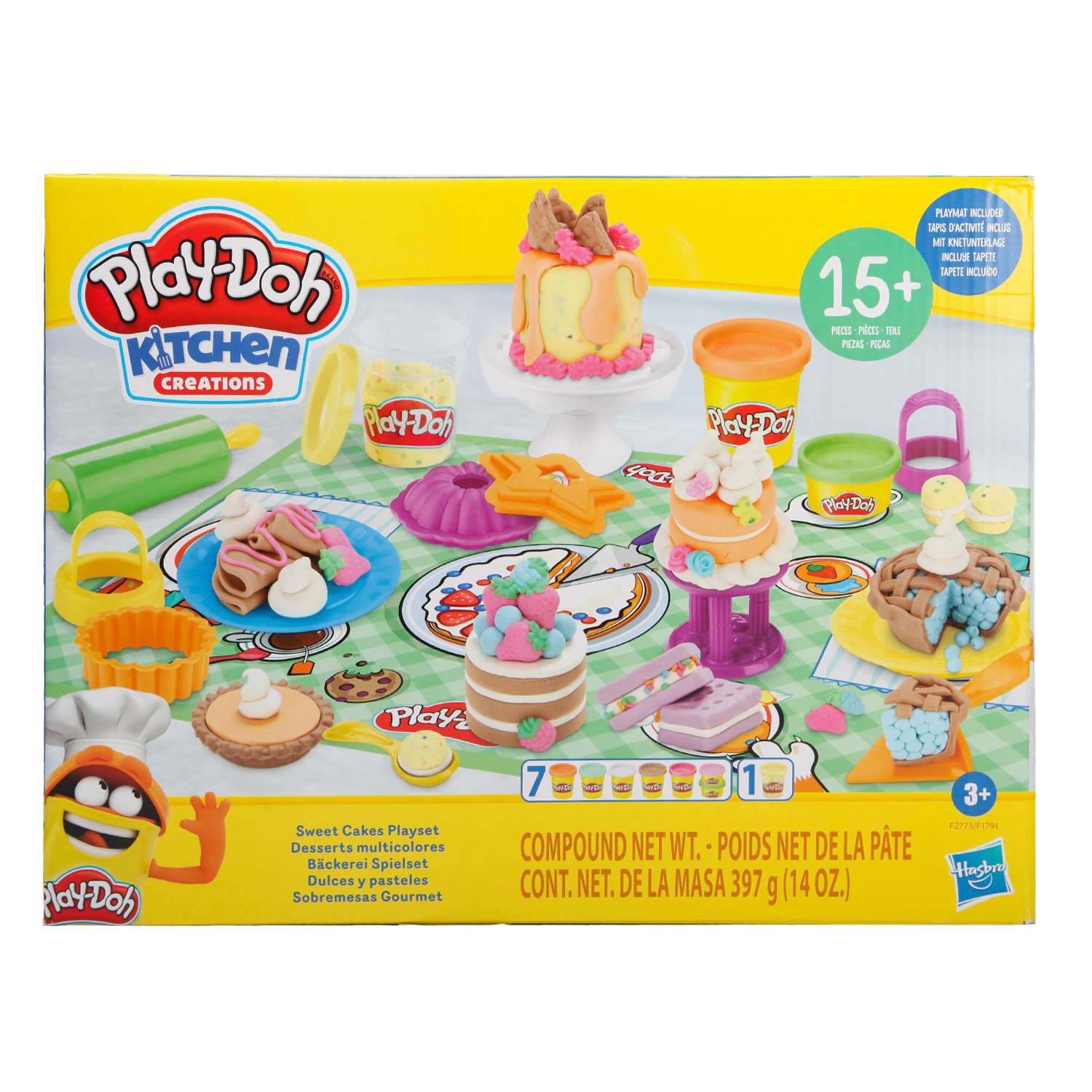 Набор игровой Play-Doh Сладкие тортики F2773 - фото 1