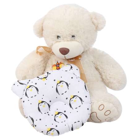 Подушка AmaroBaby анатомическая First Pillow Пингвины