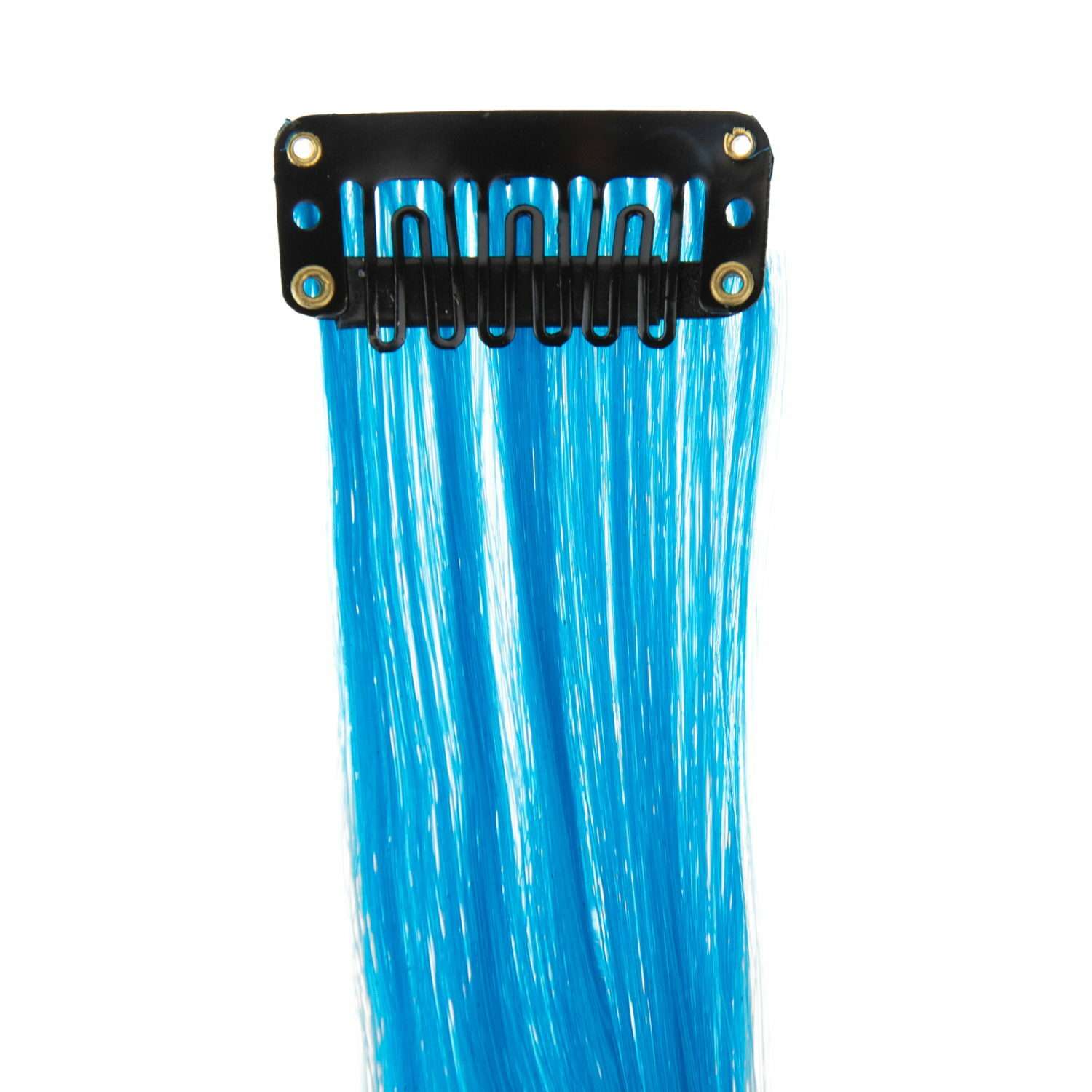 Аксессуар для волос Lukky Fashion Прядь накладная на заколке одноцветная 55 см бирюзовый - фото 7