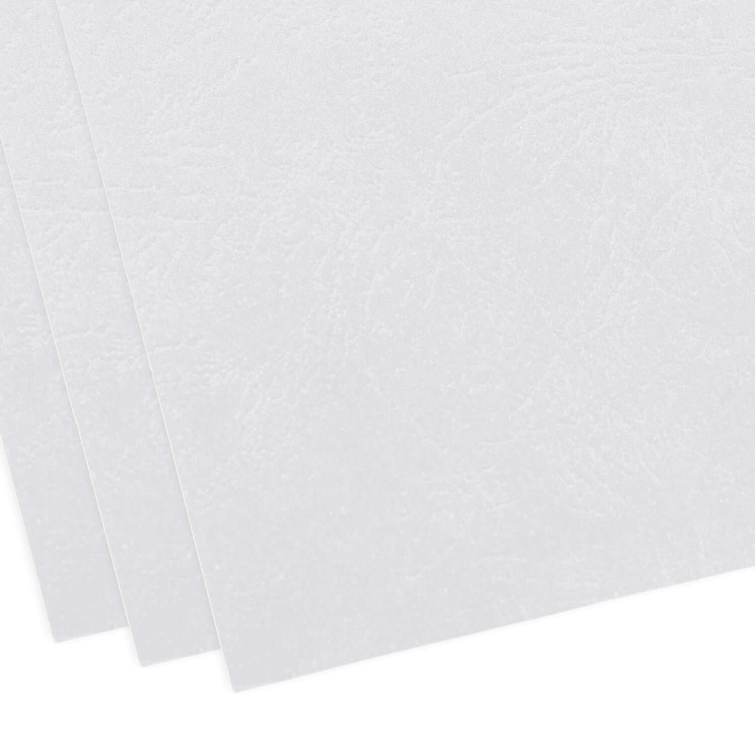 Обложки для переплета Brauberg картонные А4 набор 100 штук тиснение под кожу белые - фото 4