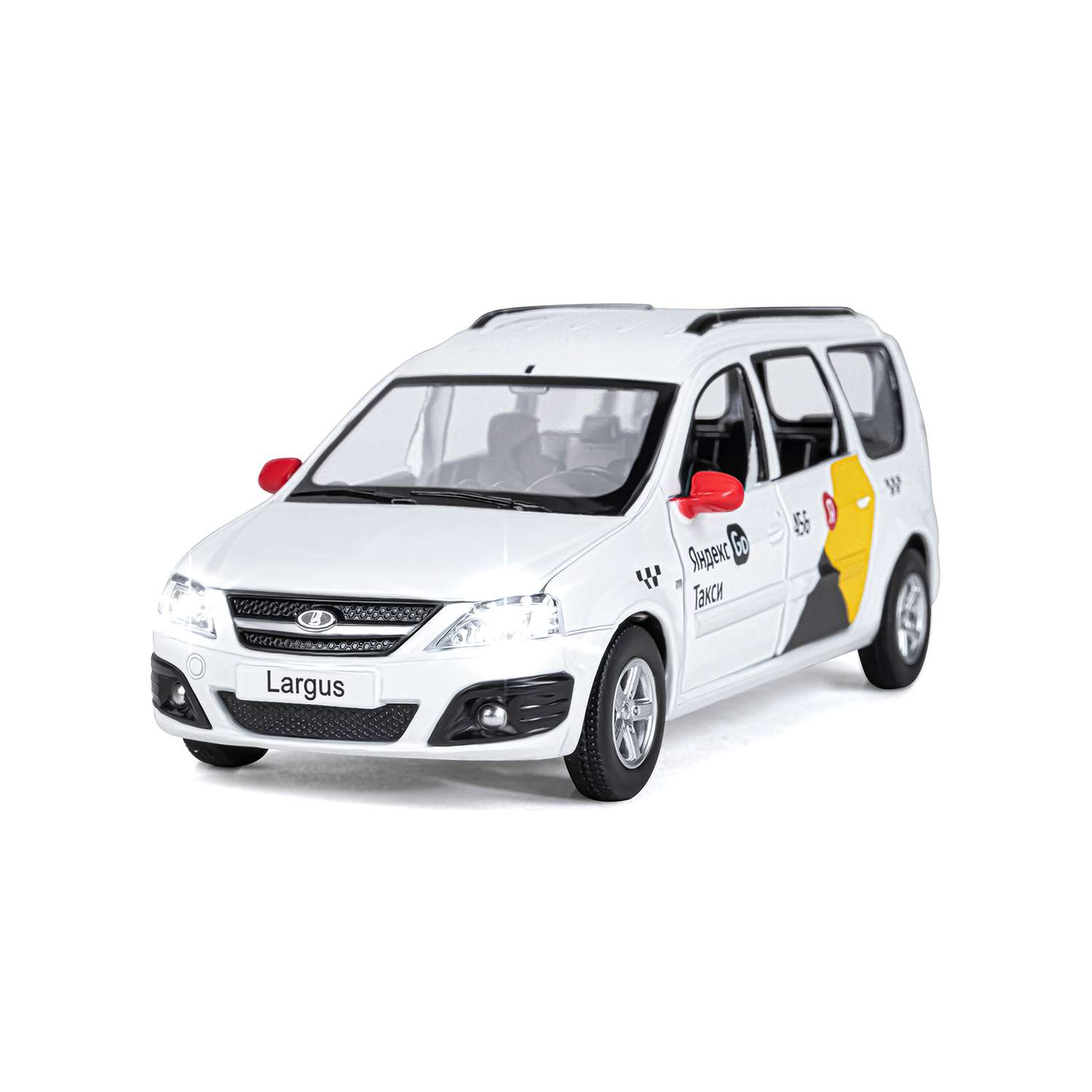Машинка металлическая Яндекс GO игрушка детская LADA LARGUS 1:24 белый Озвучено Алисой JB1251343/Яндекс GO - фото 9