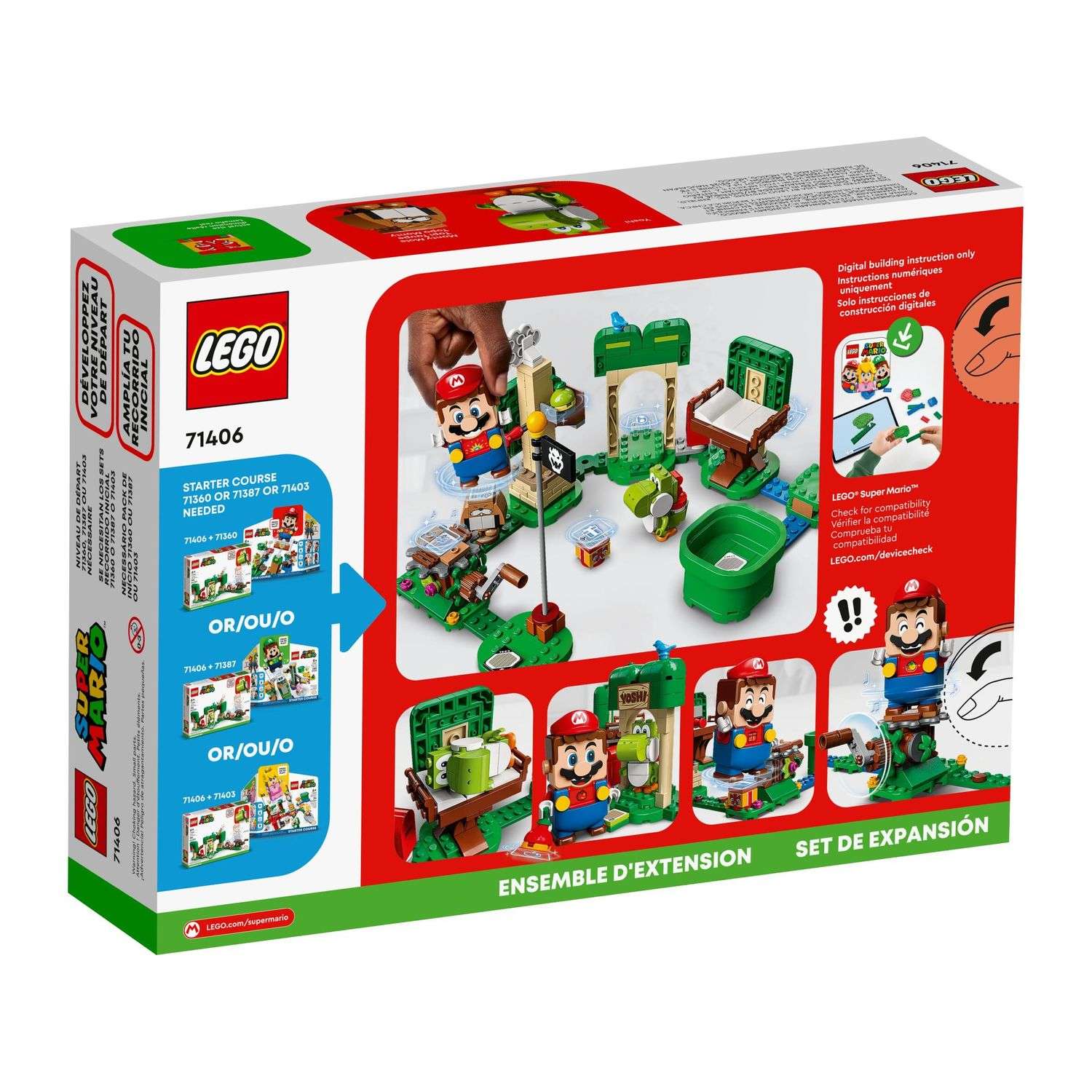 Конструктор LEGO Super Mario Yoshis Gift House Expansion Set 71406 - фото 5