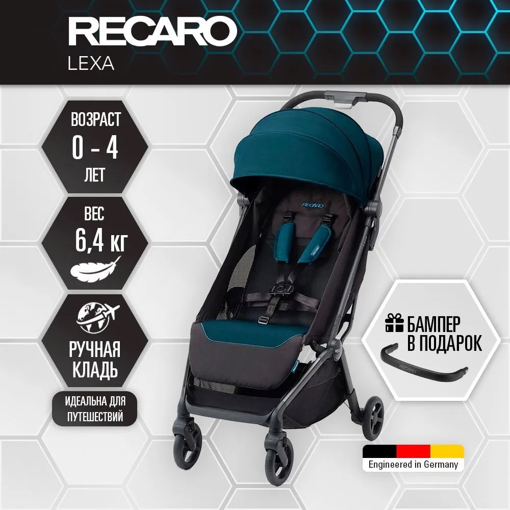 Коляска прогулочная Recaro Lexa Select Teal Green - фото 2