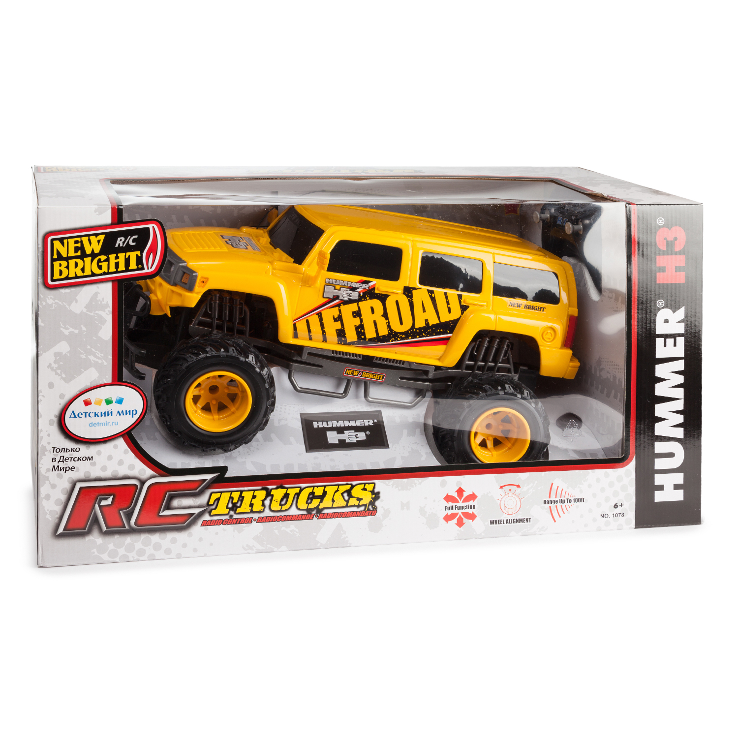 Внедорожник РУ New Bright Hummer 1:10 - фото 3