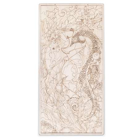 Пазл-раскраска Lemmo деревянный Морской Конёк