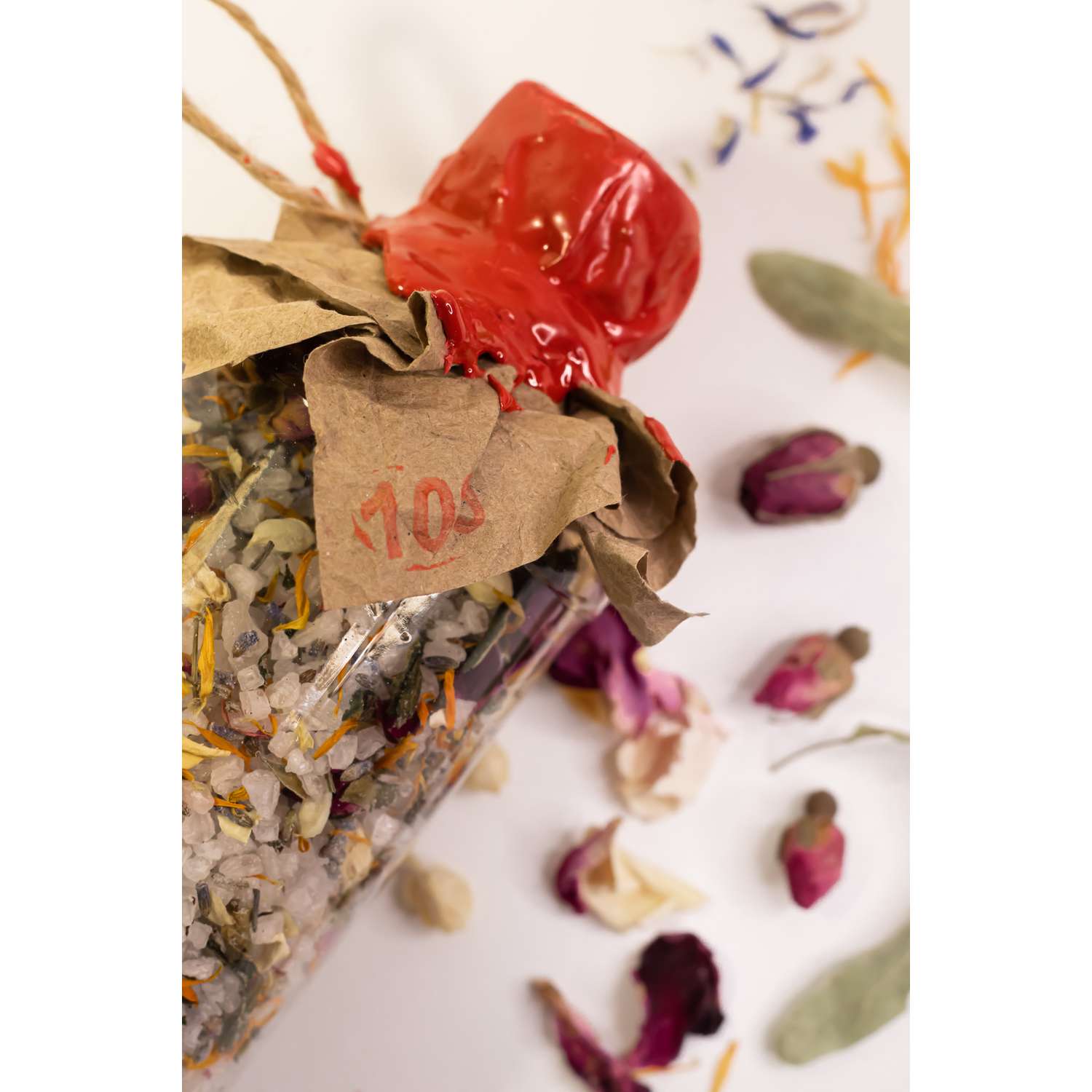 Соль для ванны Finn Lux Морская с сухоцветами и эфирным маслом розы - фото 4