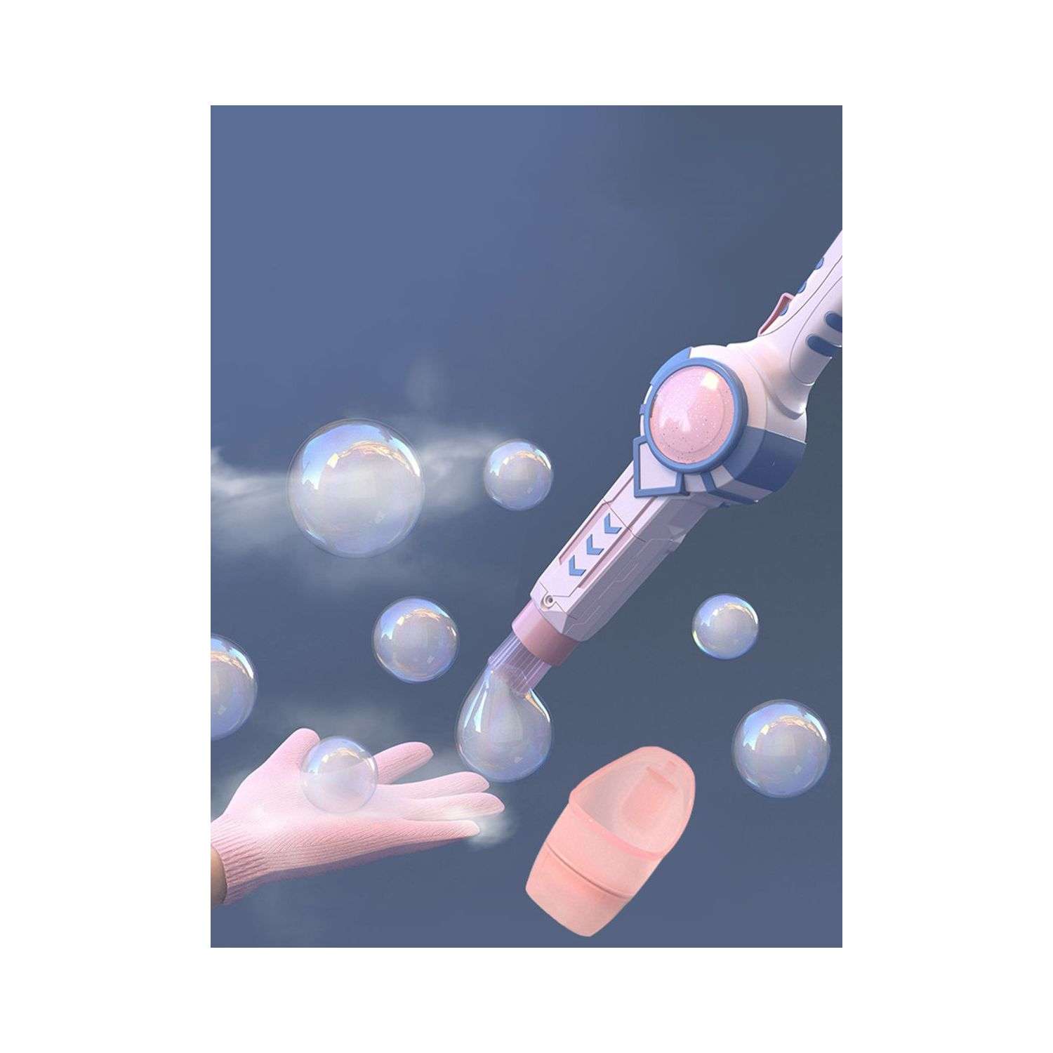 Набор мыльных пузырей Beroma 6 предметов розовый - фото 2