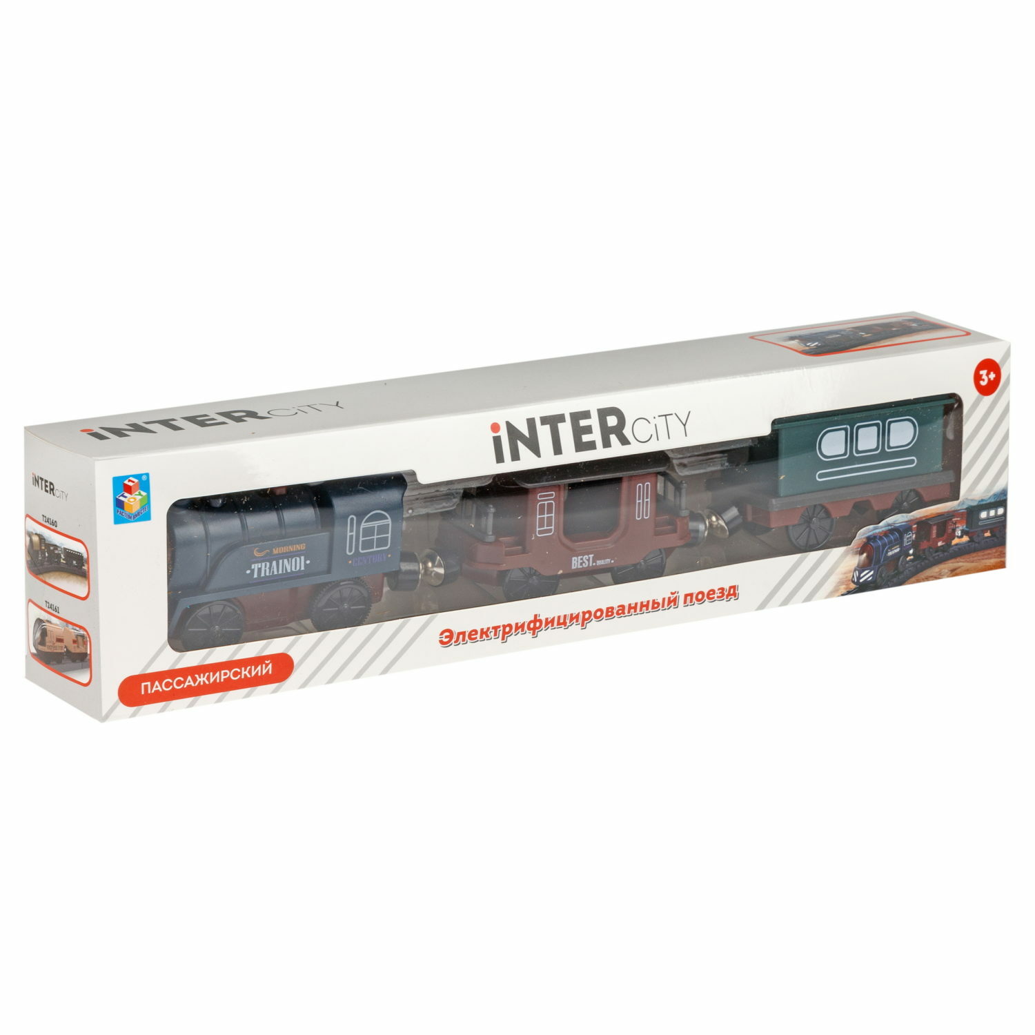 Игровой набор InterCity Retro электропоезд пассажирский со световыми и звуковыми эффектами Т24159 - фото 17