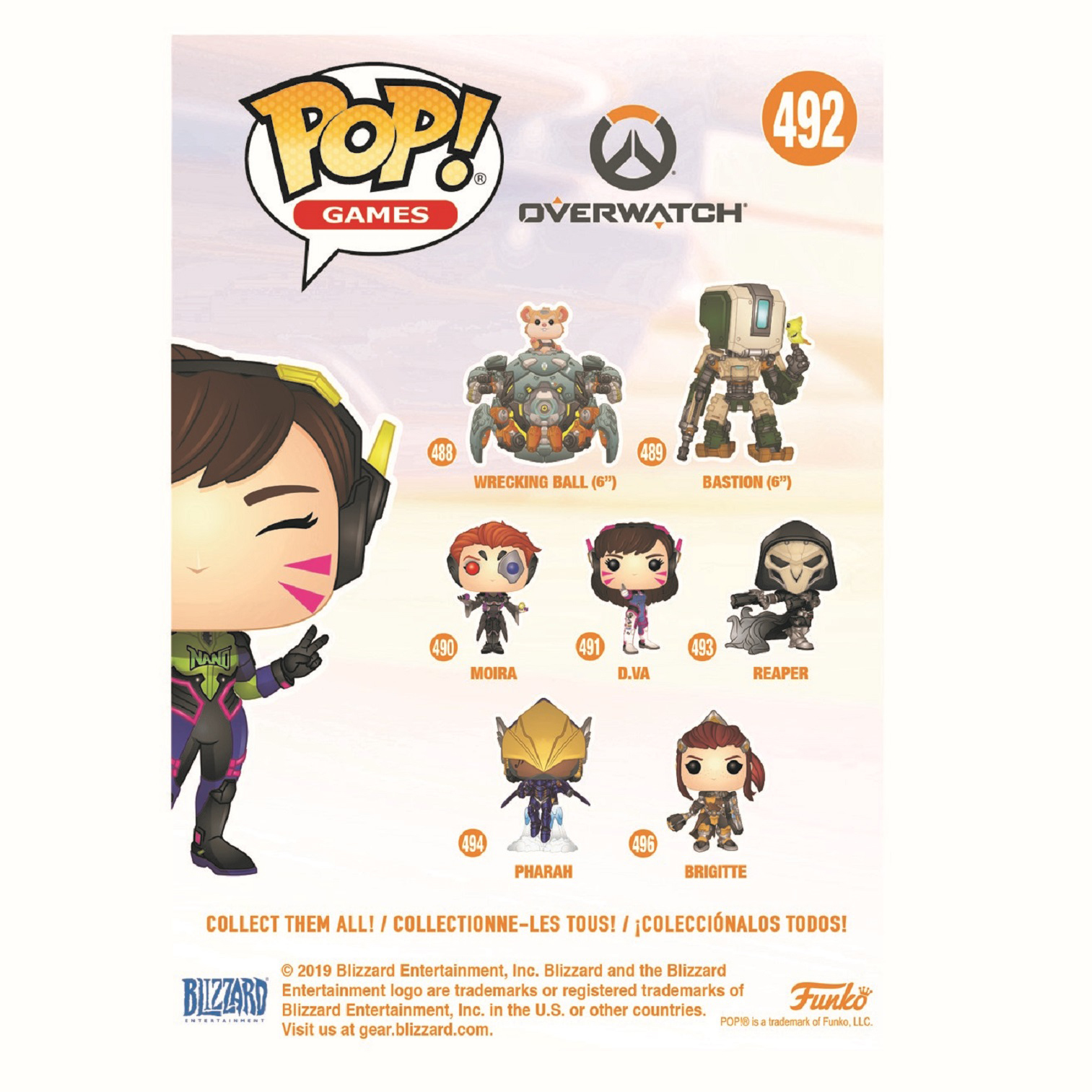 Игрушка Funko Pop Games Overwatch Dva nano cola Fun2204 - фото 6