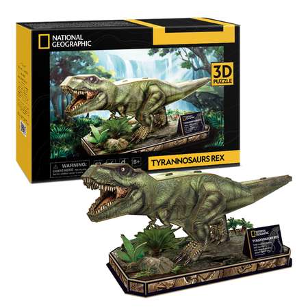 Пазл CubicFun National Geographic Тираннозавр рекс 3D 52детали DS1051h