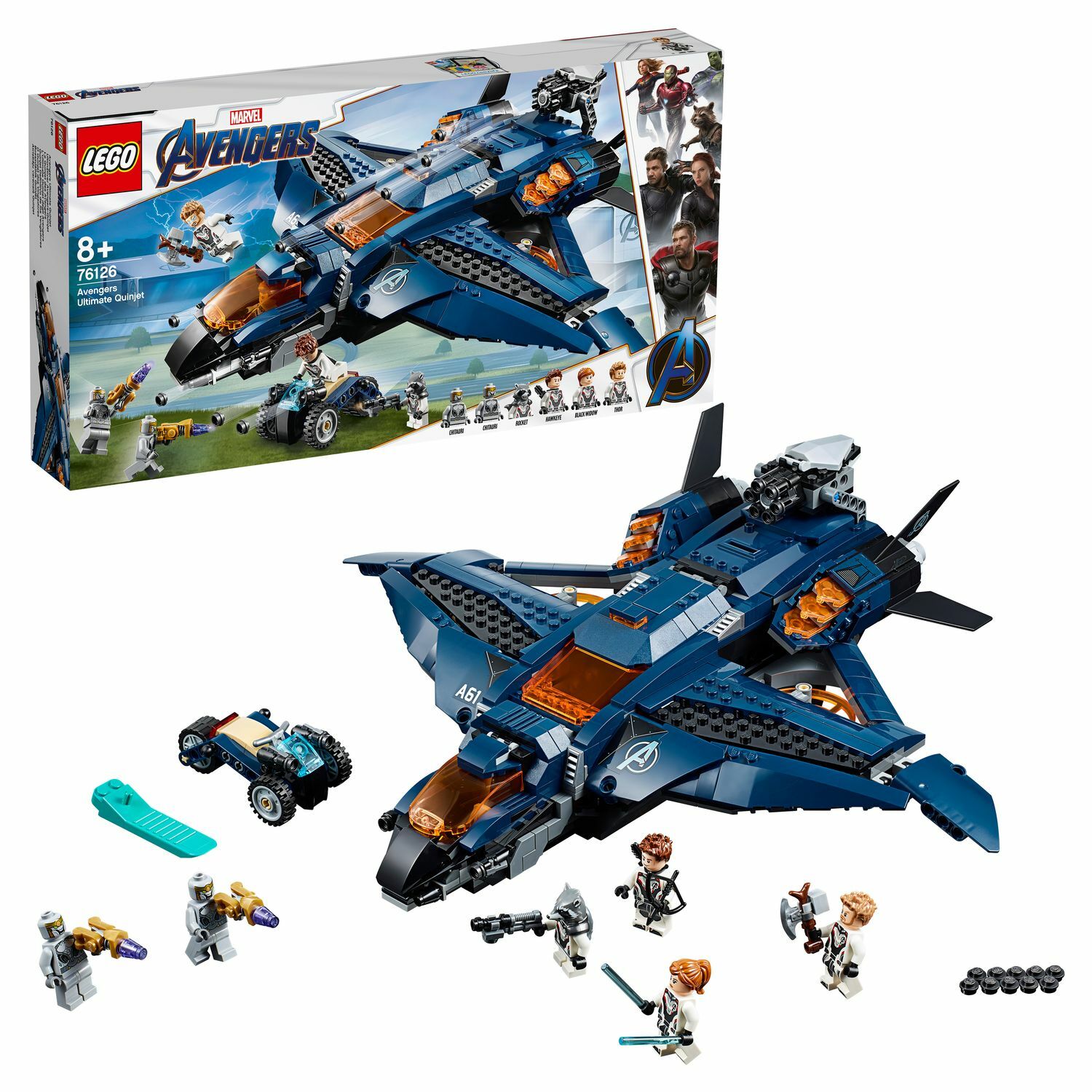 Конструктор LEGO Marvel Super Heroes Модернизированный квинджет Мстителей  76126