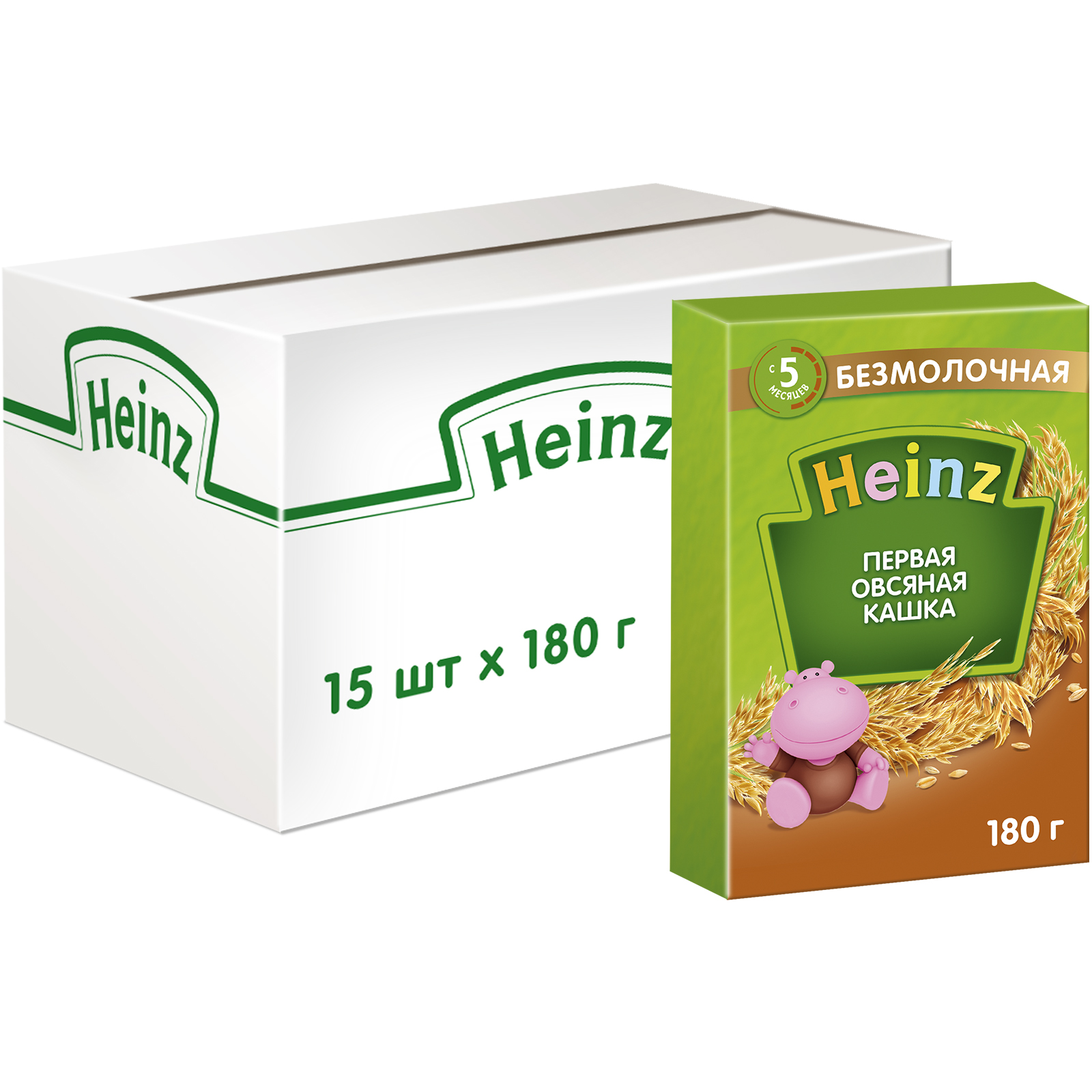 Каша Heinz безмолочная Первая овсянка-пребиотик 180г с 5месяцев - фото 6