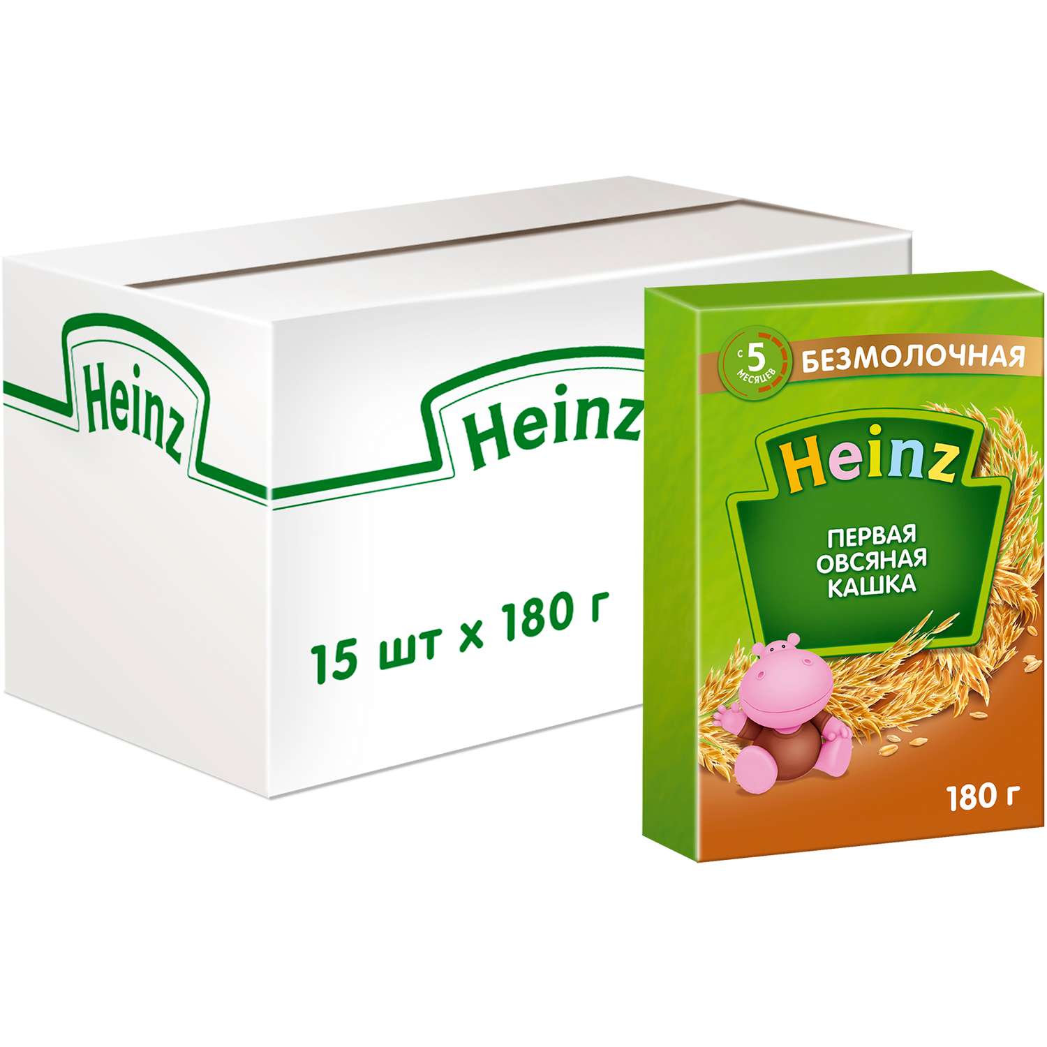 Каша Heinz безмолочная Первая овсянка-пребиотик 180г с 5месяцев - фото 6