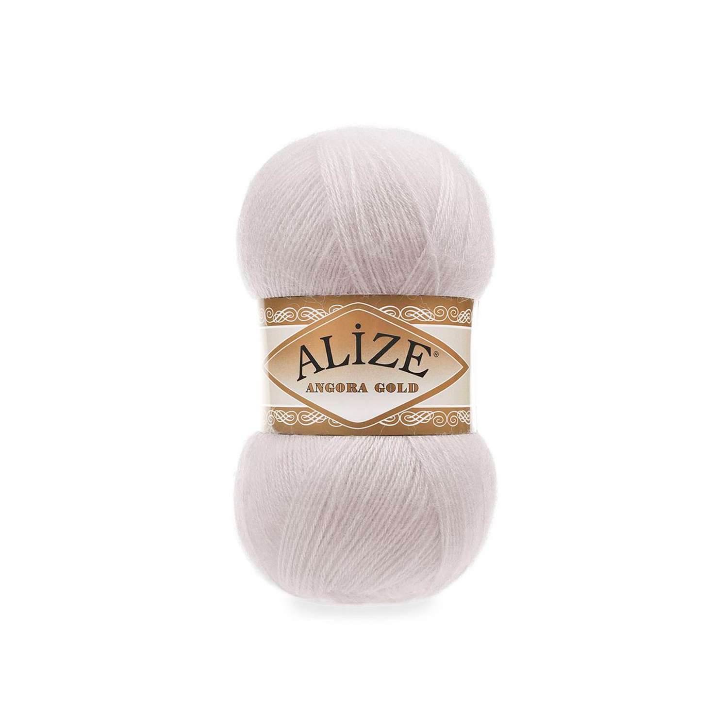 Пряжа Alize мягкая теплая для шарфов кардиганов Angora Gold 100 гр 550 м 5 мотков 168 белая зима - фото 6