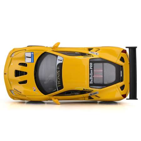 Машинка Bburago гоночная открывающиеся двери желтая 18-36306