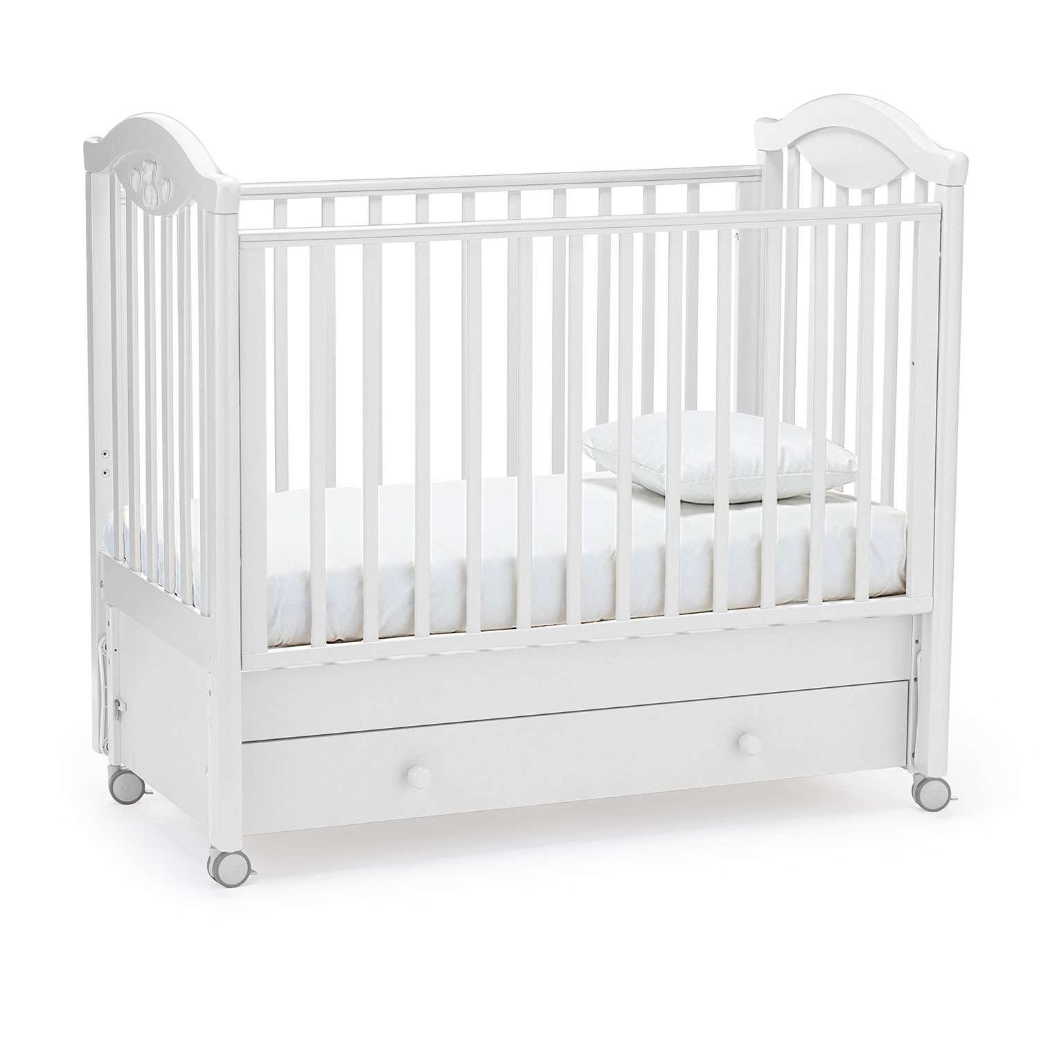 Кровать Nuovita Lusso Swing с продольным маятником Bianco/Белый - фото 1