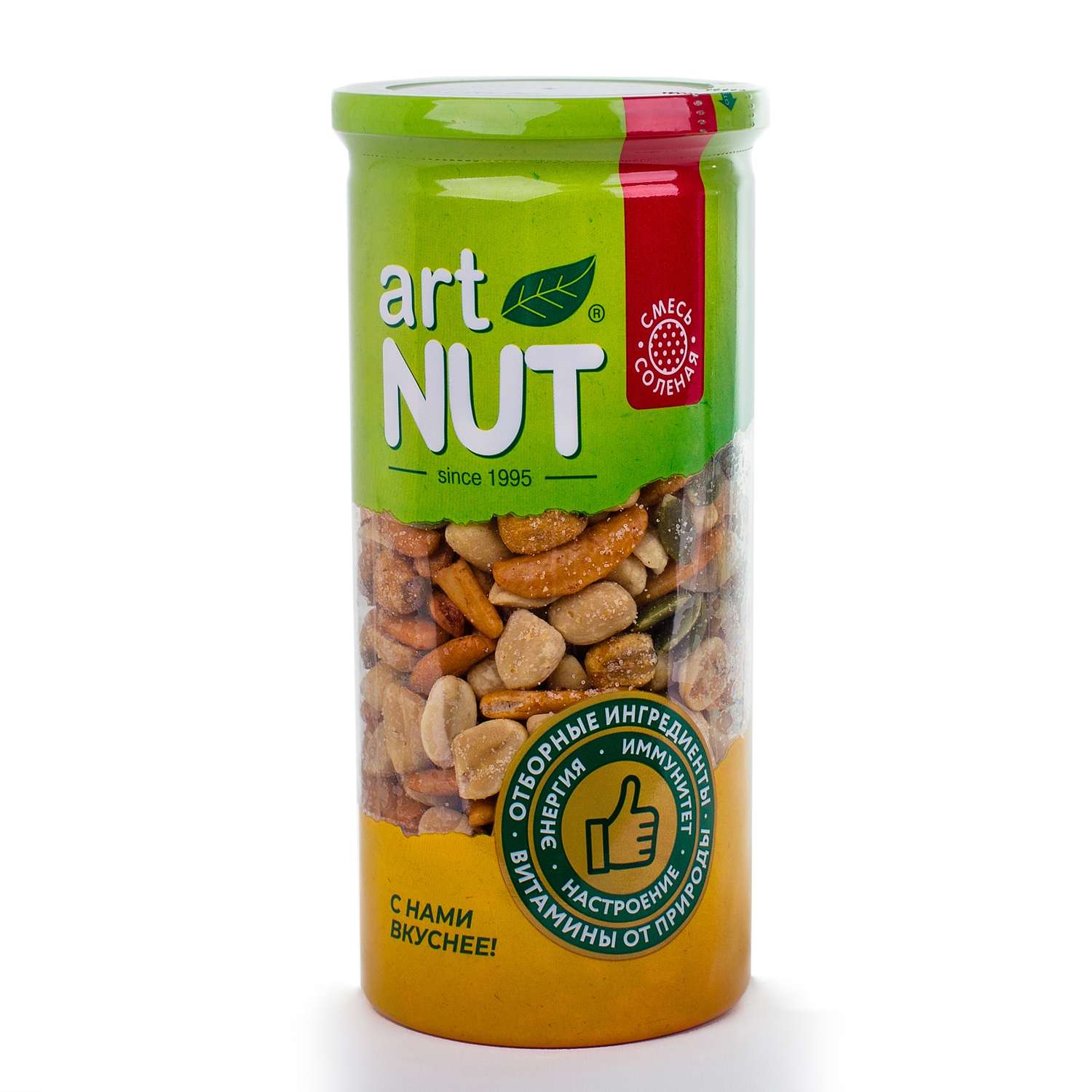 Смесь орехов крекеров и кукурузы Artnut соленая 230г - фото 1