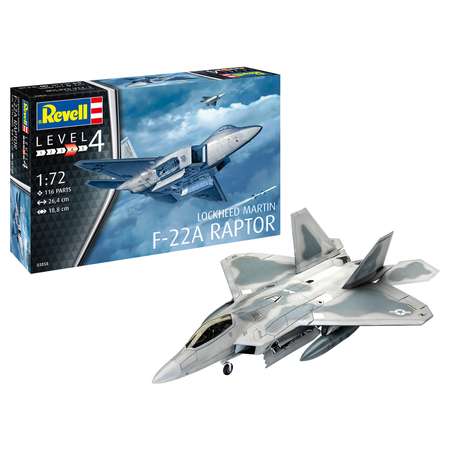 Сборная модель Revell Многоцелевой истребитель Lockheed Martin F-22A Raptor