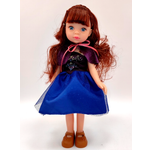 Кукла принцесса Анна SHARKTOYS в платье 32 см коллекция холодное сердце