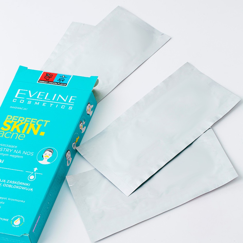 Полоски для носа EVELINE Perfect skin acne глубоко очищающие 4 шт - фото 6