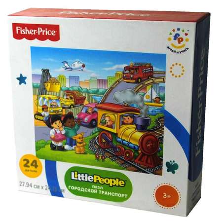 Пазл Fisher Price Городской транспорт 24детали FP 36382