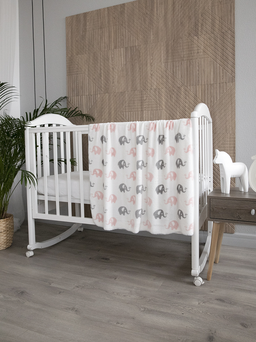 Плед плюшевый Baby Nice ULTRASOFT 100х140 для новорожденных - фото 1