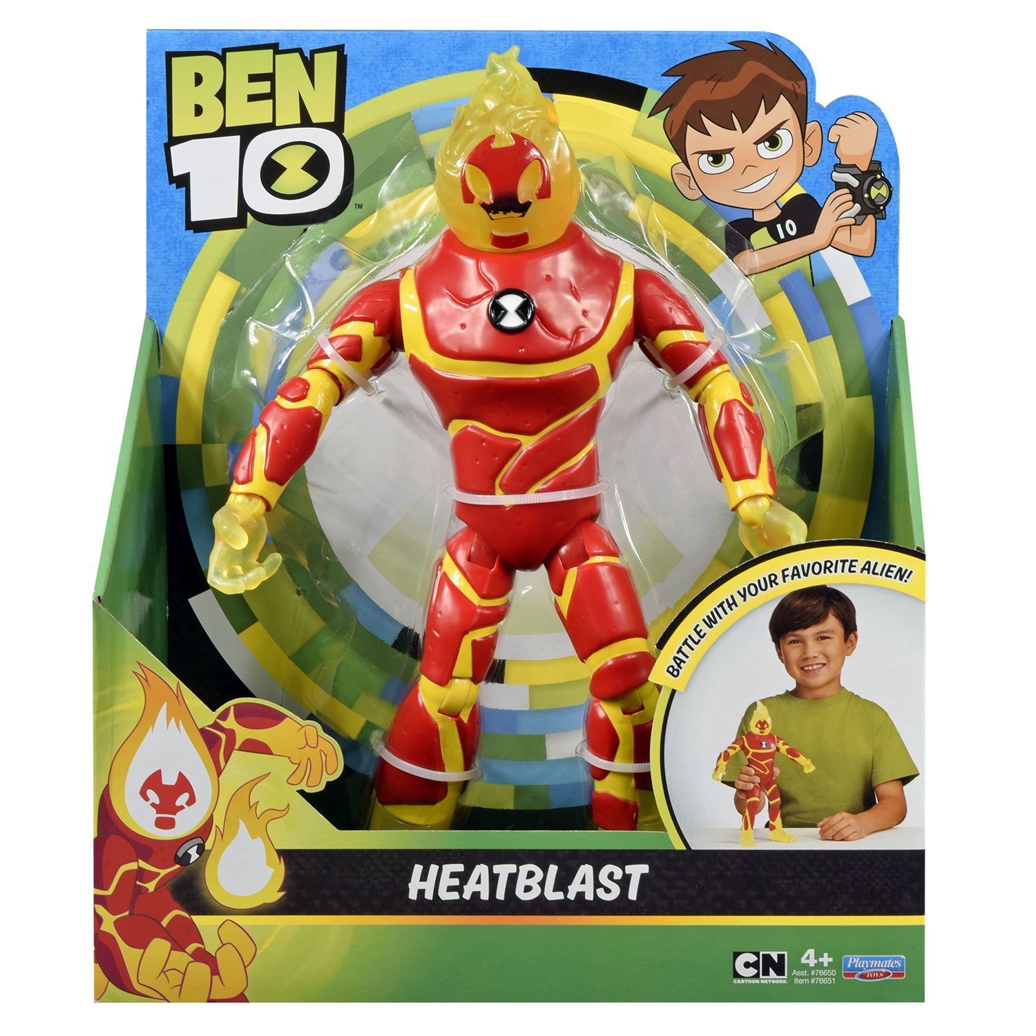 Фигурка Ben10 Человек-огонь 28 см - фото 4