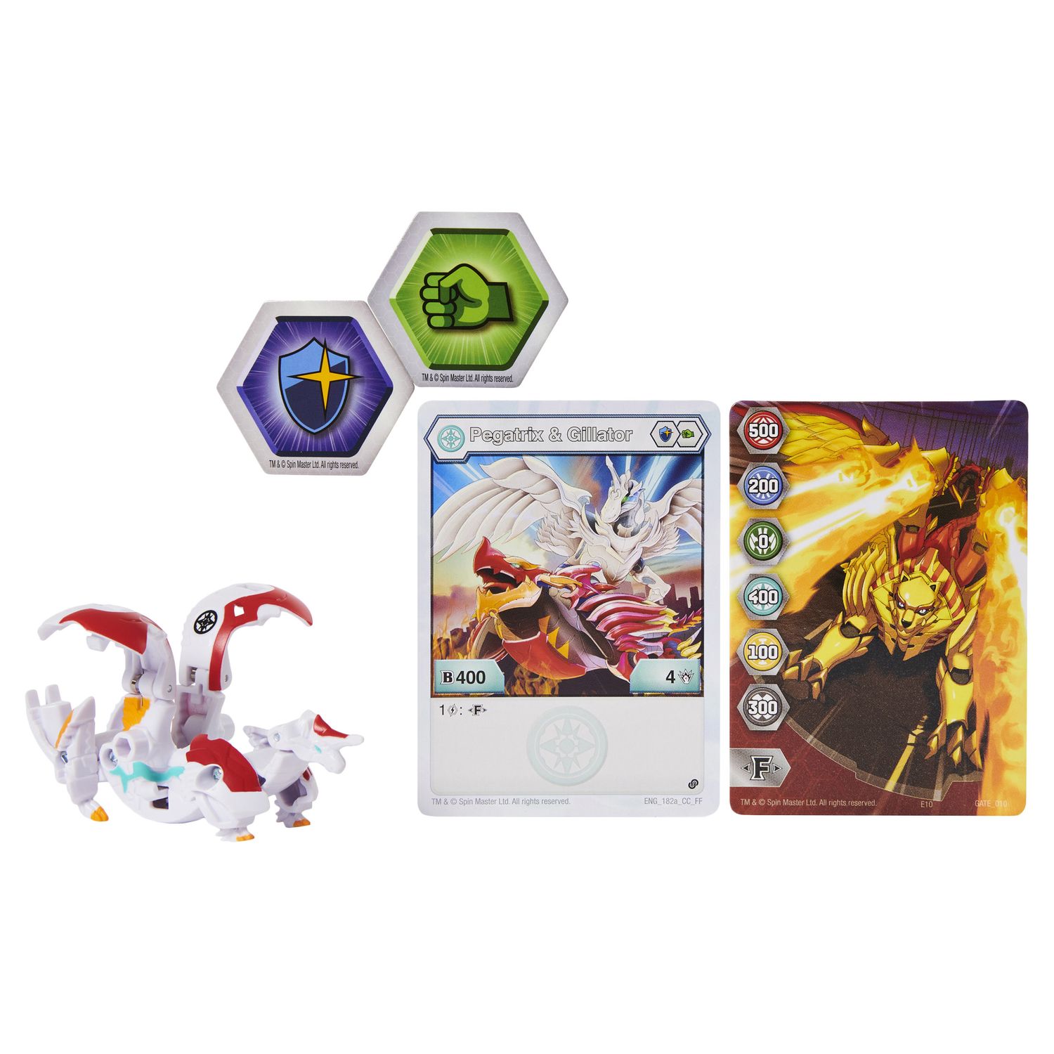 Фигурка-трансформер Bakugan S2 PegaSalmndrWhtRd 6055868/20124830 - фото 1