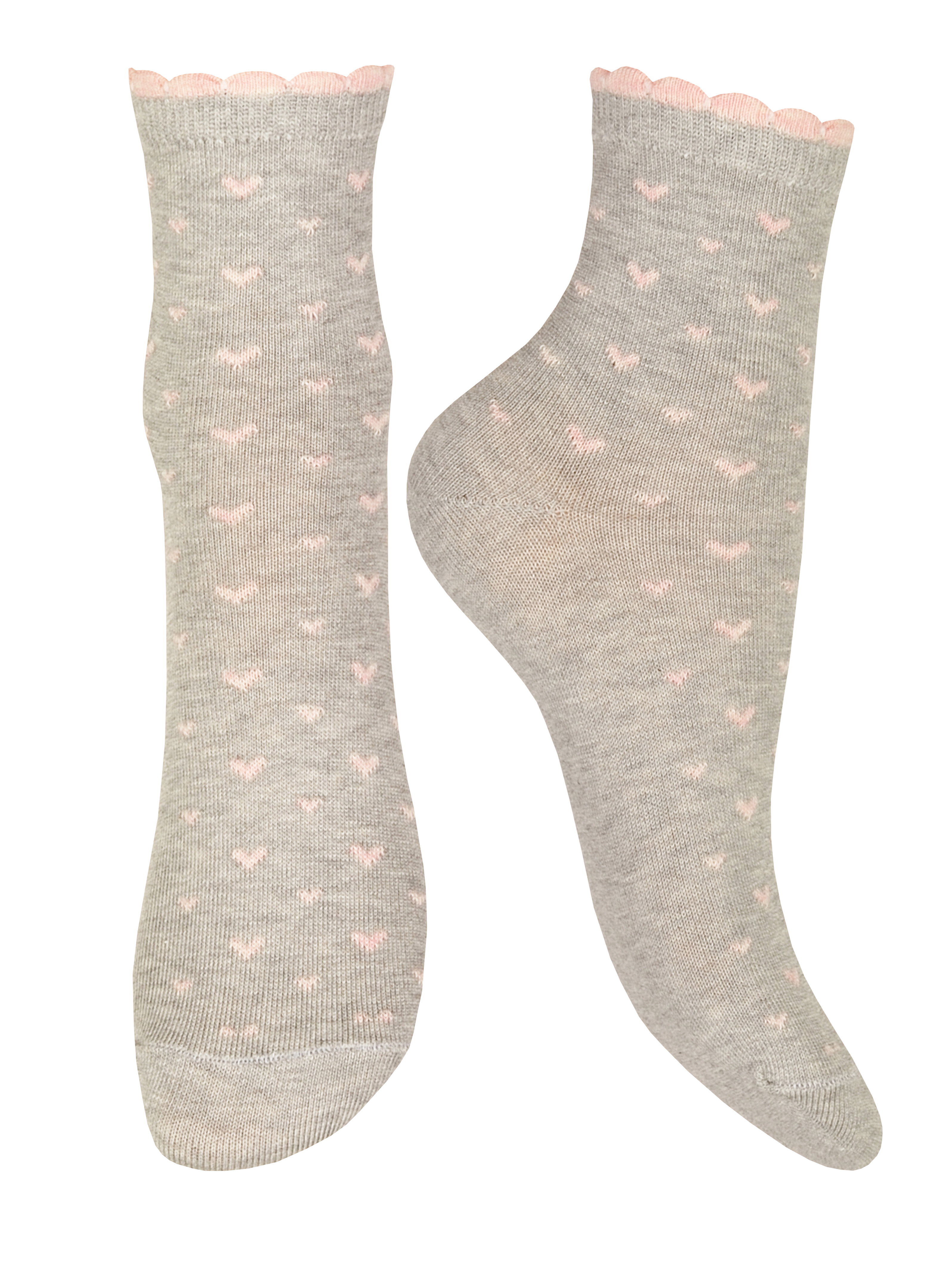 Носки Чудесная пара 1490серый-розовый - фото 1