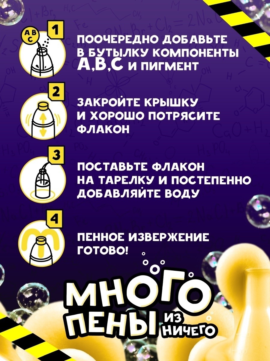 Опыты Re-агенты Много пены из ничего зеленый - фото 2