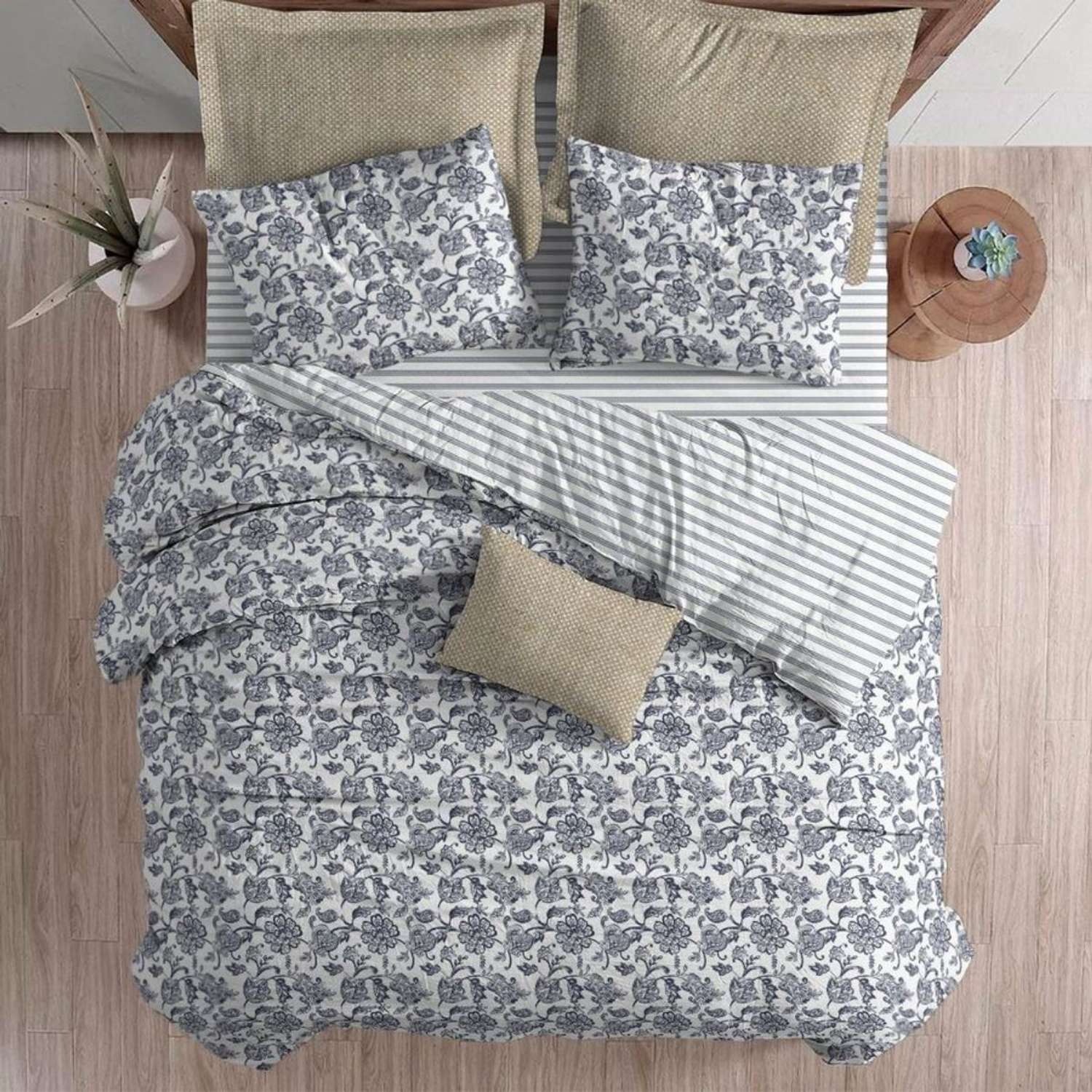Комплект постельного белья lagom Эребру 2-спальный макси наволочки 70х70 - фото 9