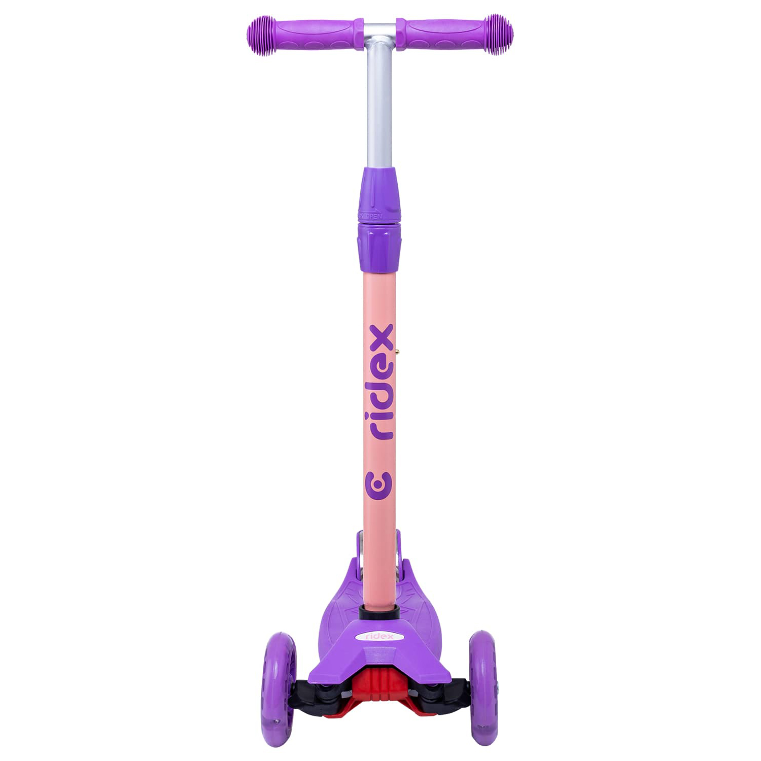 Самокат RIDEX трехколесный 3 wheels scooter Kiko 120/80 pink/violet - фото 3