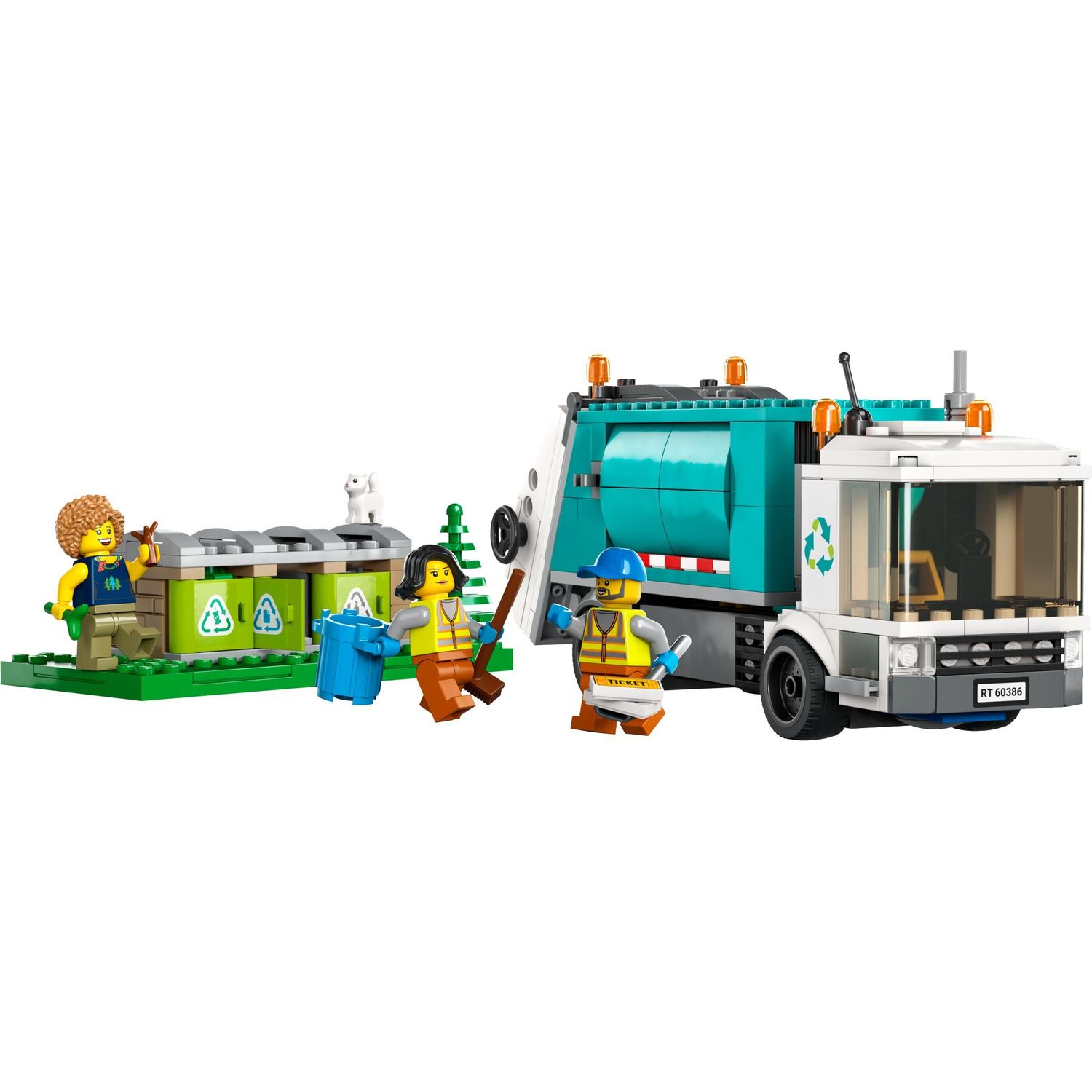 Конструктор LEGO City Грузовик для переработки отходов 60386 купить по цене  3699 ₽ в интернет-магазине Детский мир