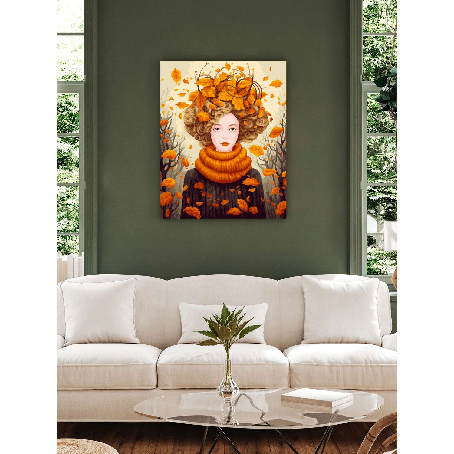 Картина по номерам Art sensation холст на подрамнике 40х50 см Осенняя меланхолия - фото 3