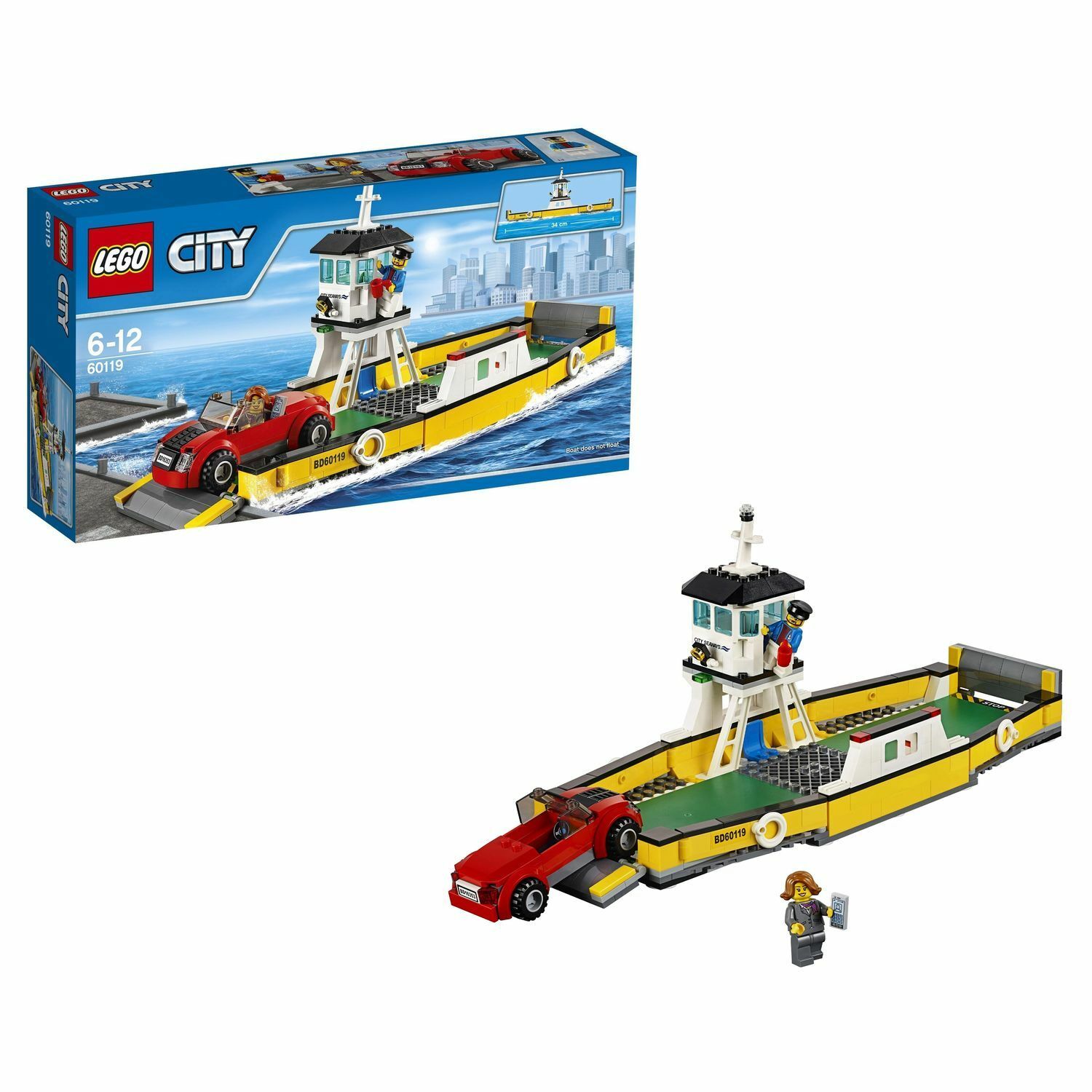 Конструктор LEGO City Great Vehicles Паром (60119) купить по цене 1999 ₽ в  интернет-магазине Детский мир