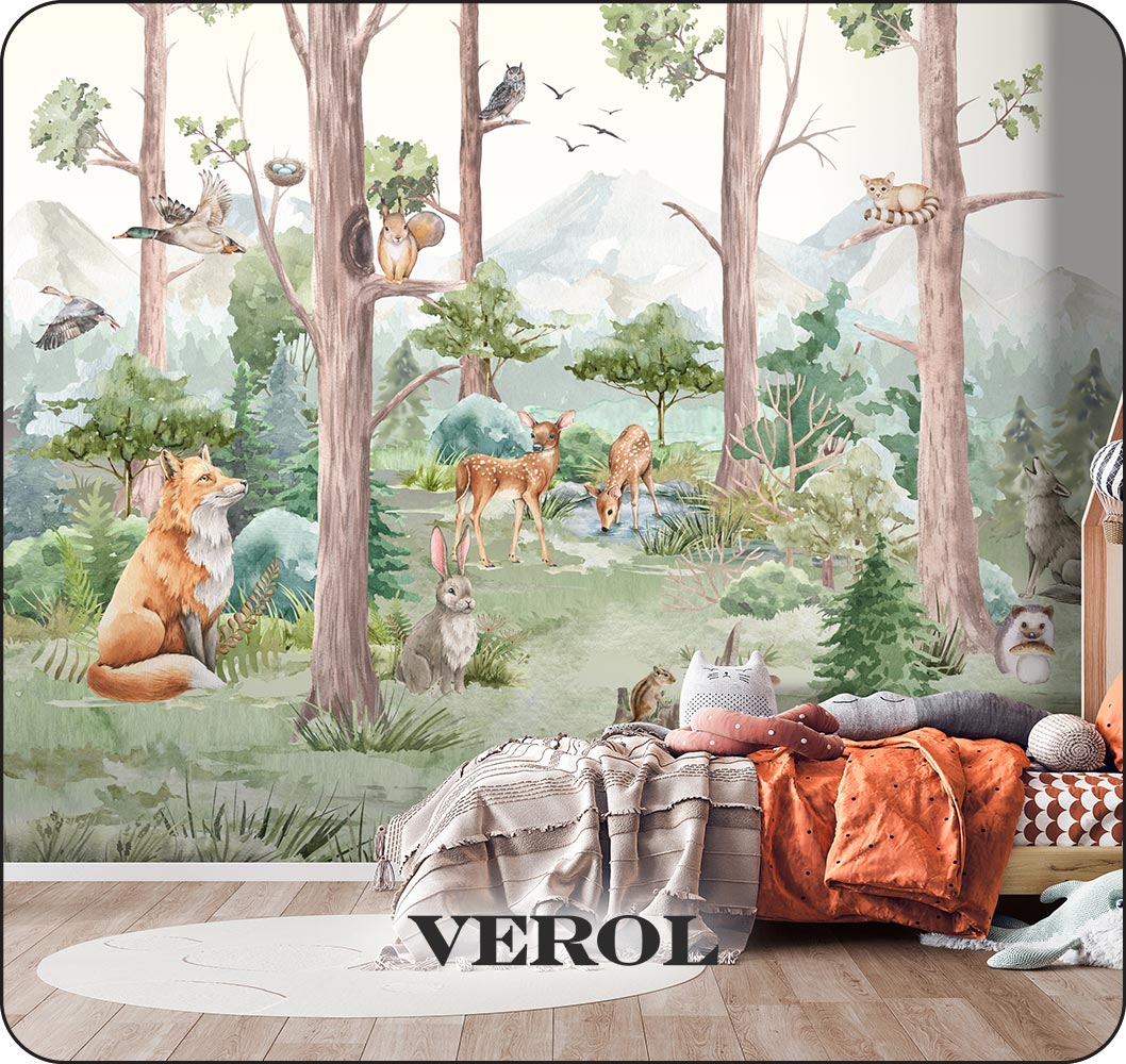 Фотообои VEROL на флизелиновой основе Лес с животными - фото 5