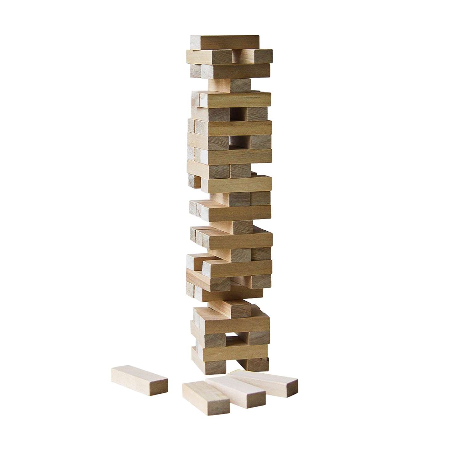 Настольная игра Башня удачи Дженга 54 деревянных бруска - фото 11