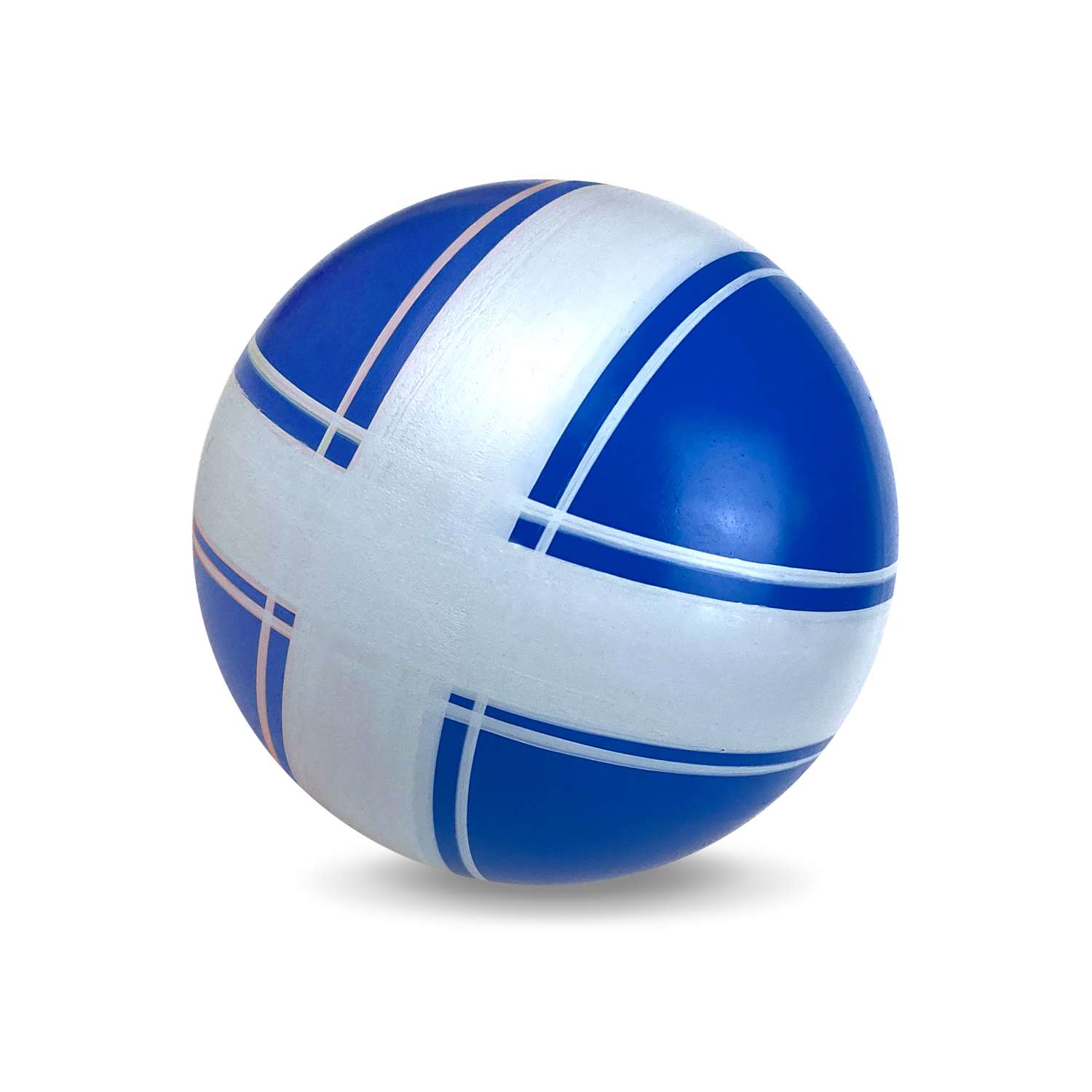 Мяч ЧАПАЕВ диаметр 75 мм «Крестики нолики» синий - фото 2