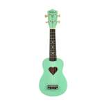 Детская гитара Belucci укулеле сопрано B21-11 Heart Light Green