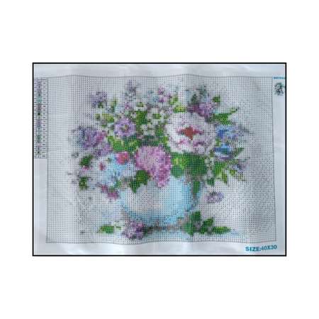 Алмазная мозаика Seichi Букет полевых цветов в вазе 30х40 см