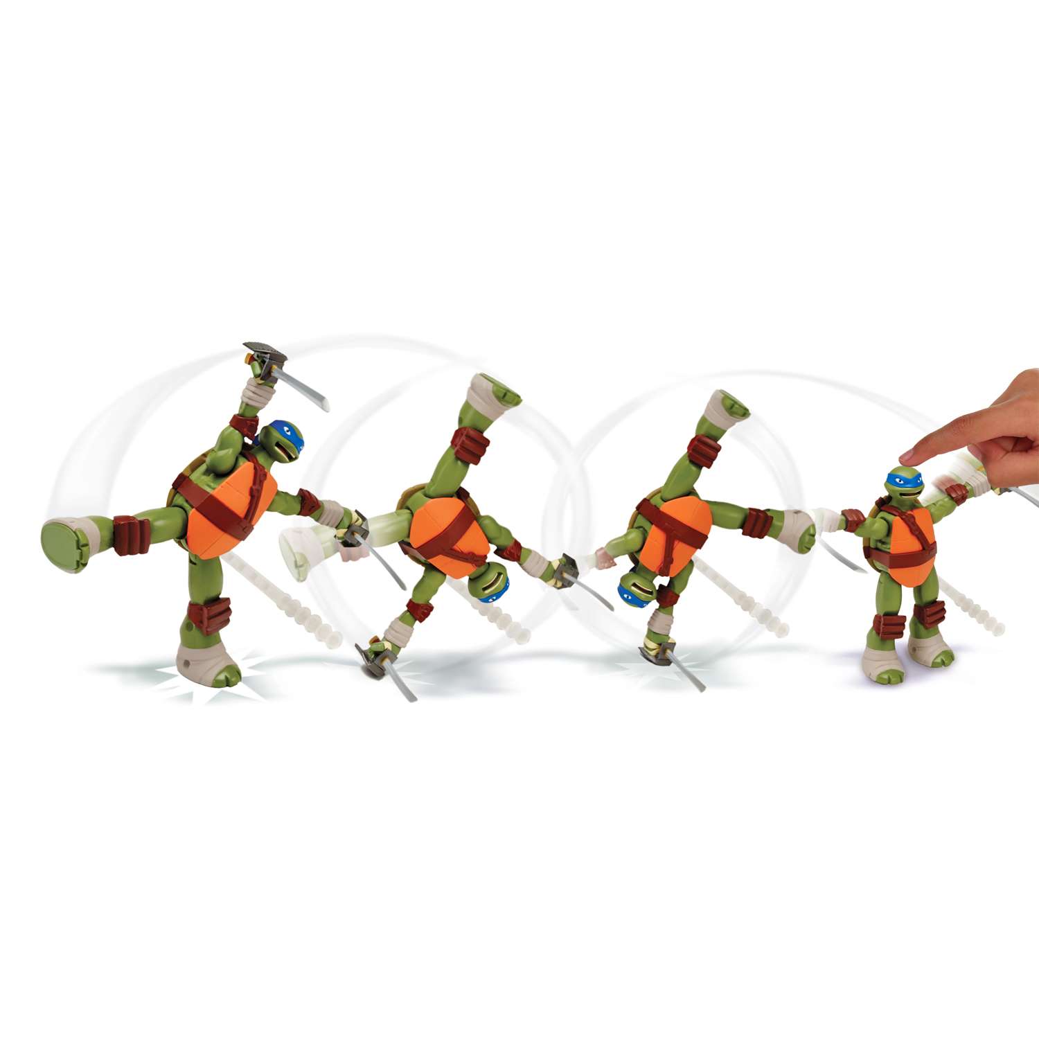 Заводная фигурка Ninja Turtles(Черепашки Ниндзя) Черепашка-ниндзя 15см - фото 6
