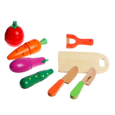 Игровой набор Sima-Land овощей с ножом и чисткой