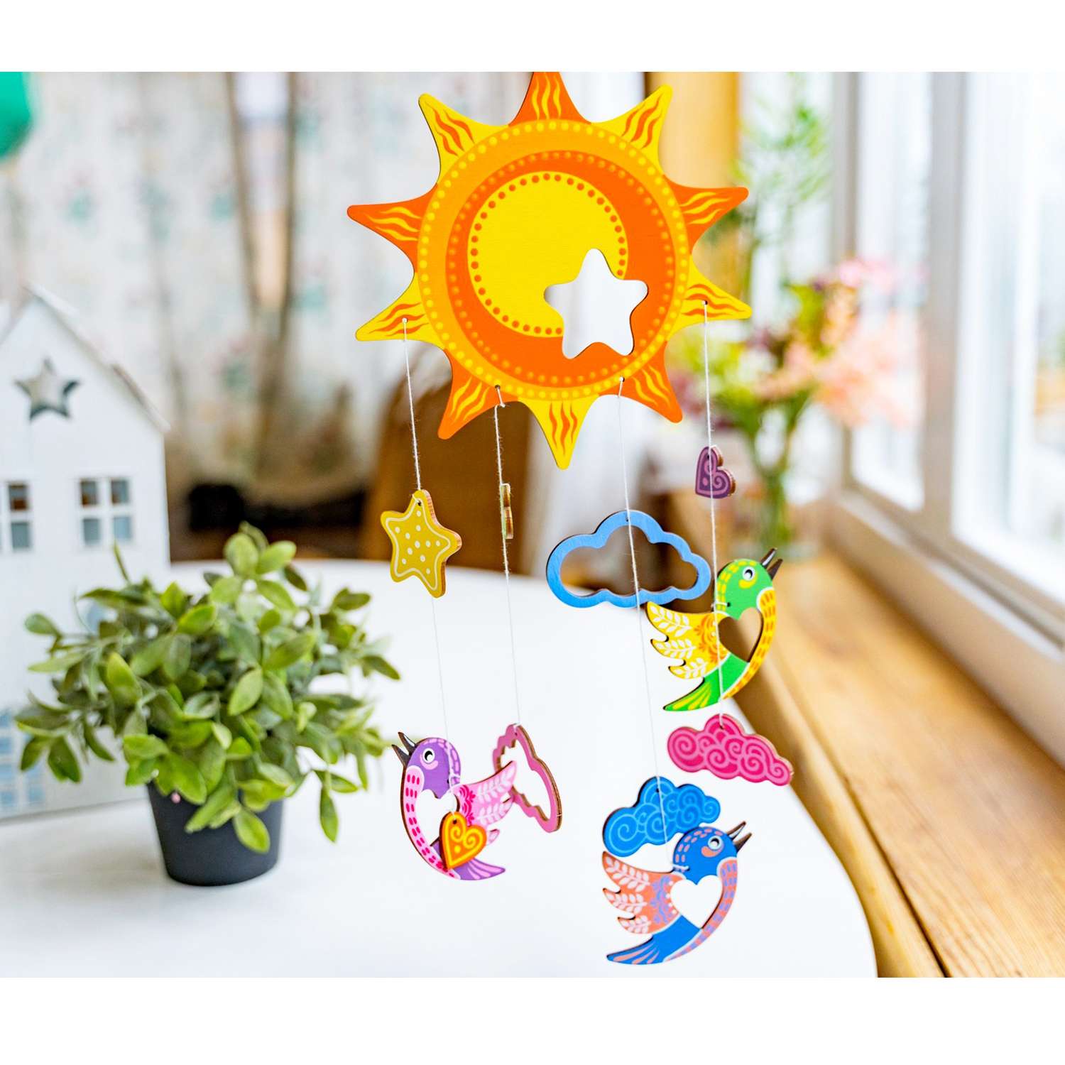 Набор для творчества Раскрась и подари Сделай сам украшение для комнаты Солнечный день - фото 6