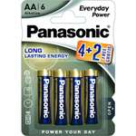 Щелочная батарейка Panasonic AA Everyday Power promo pack в блистере 6шт LR6REE/6B2F