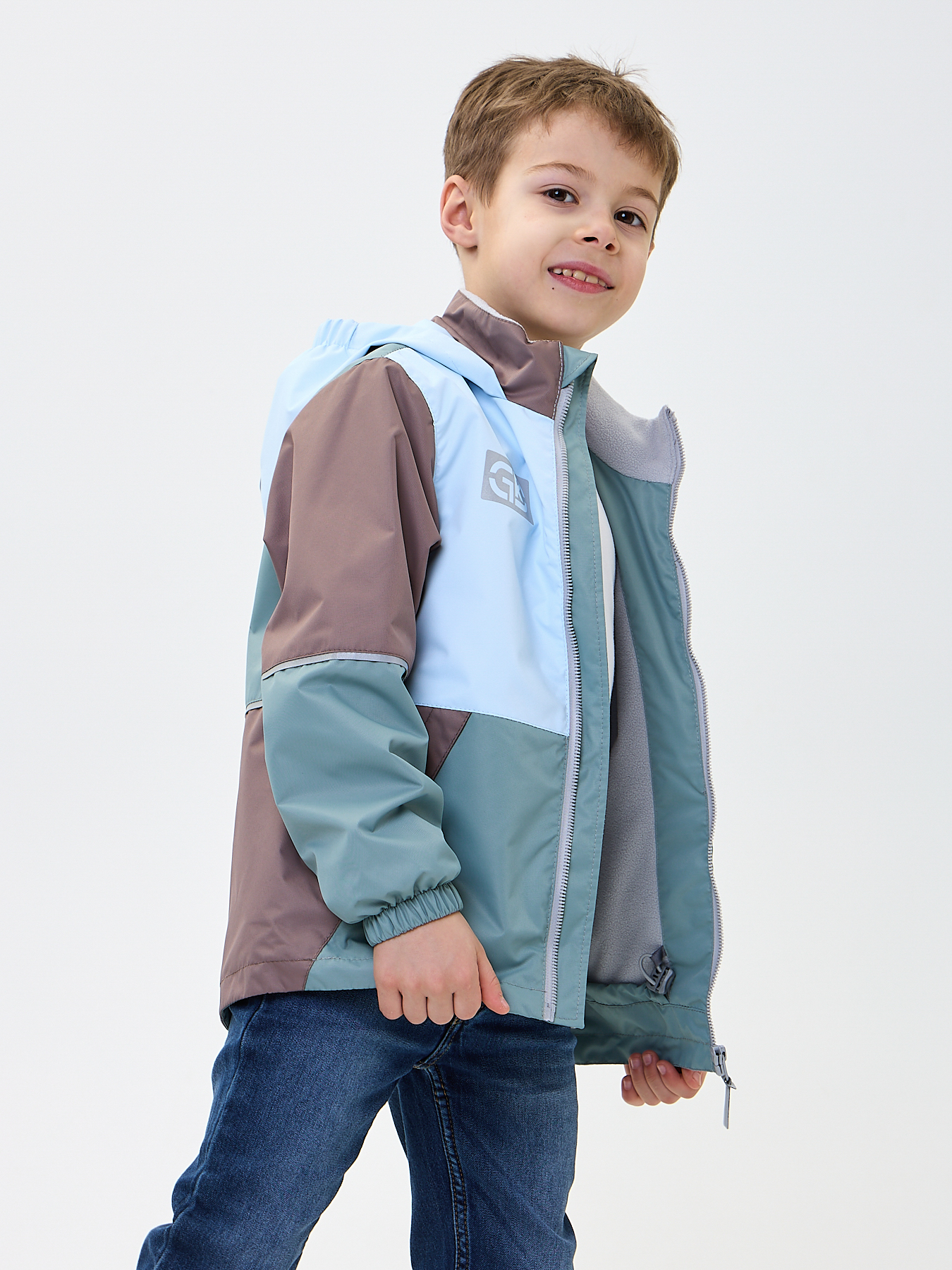 Ветровка GooDvinKids В10021-02/голубоймикс - фото 1
